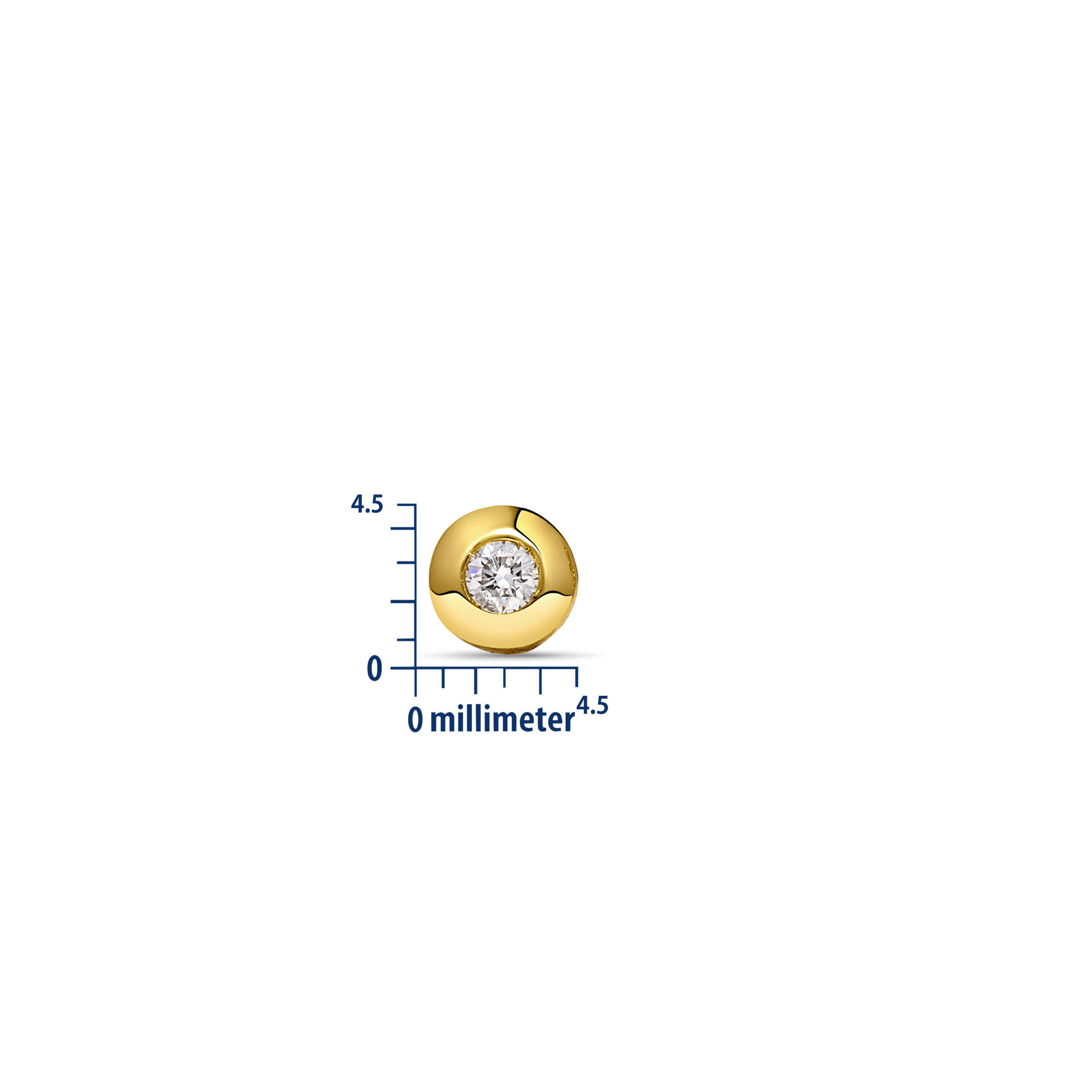 Miore Orecchini Oro Giallo 14 Kt 585