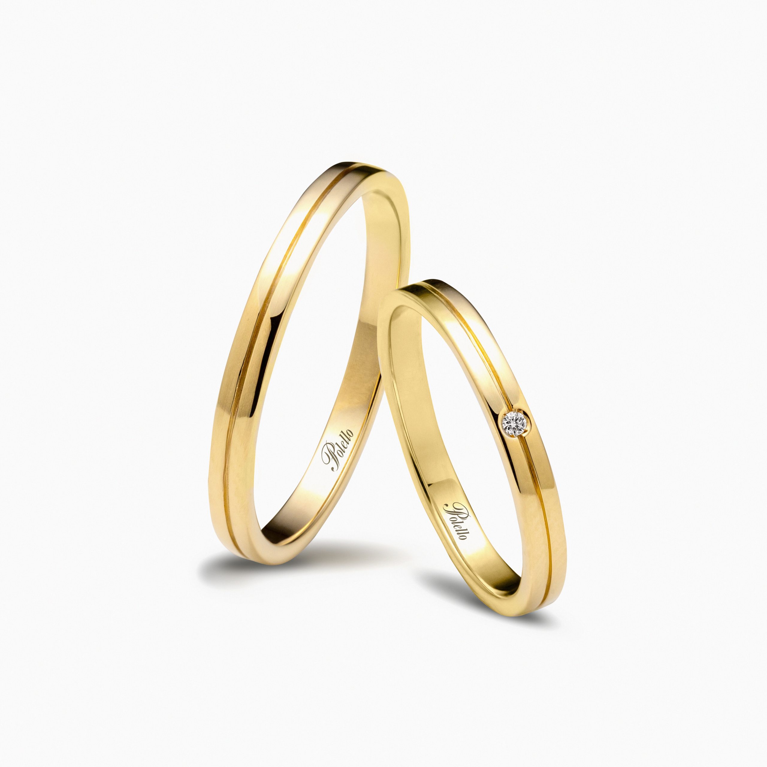 Polello Si Lo Voglio Fedi Oro Giallo Diamanti