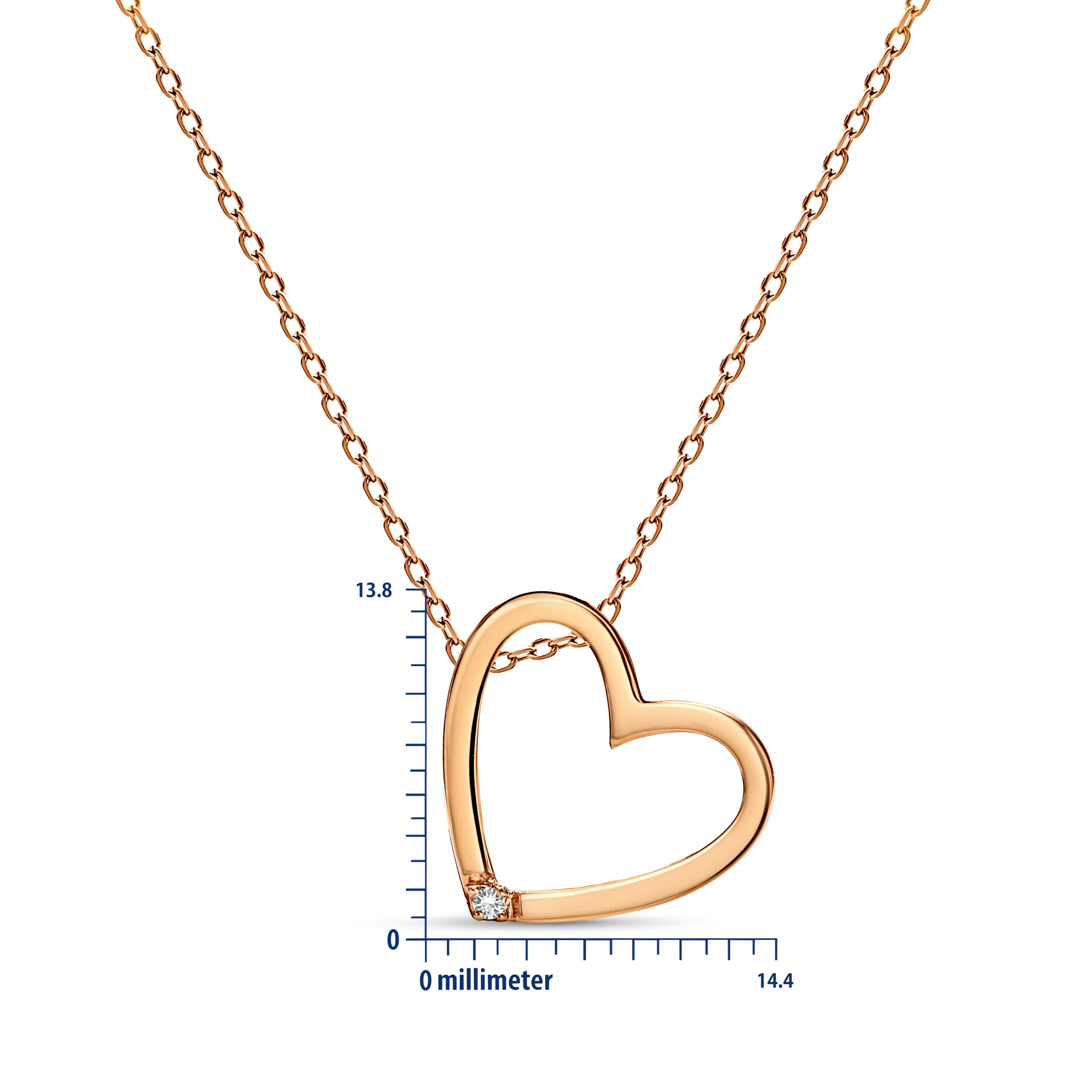 Miore Necklace Collana Oro Rosa 375 9KT Donna