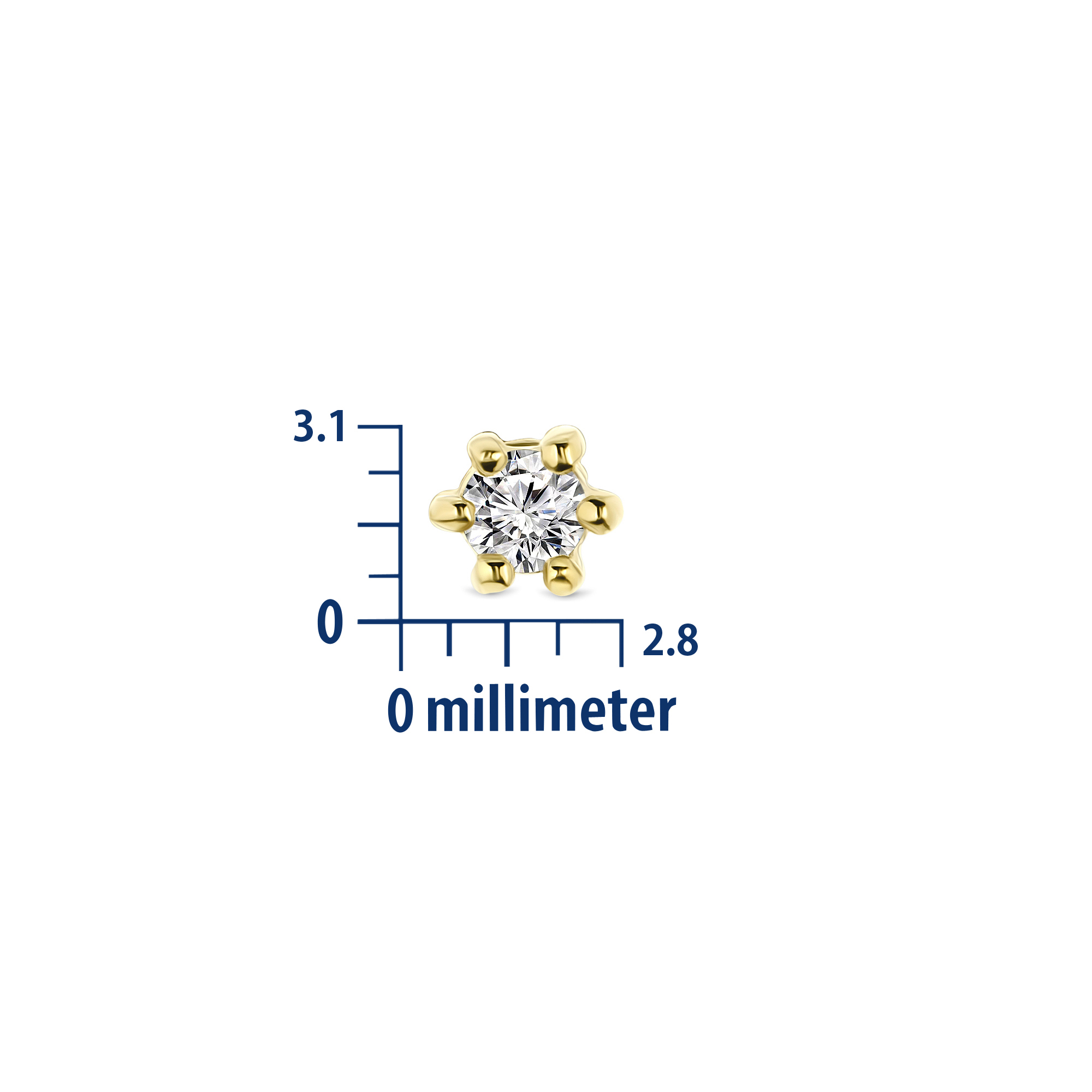 Miore Earrings orecchini oro giallo 14kt 585
