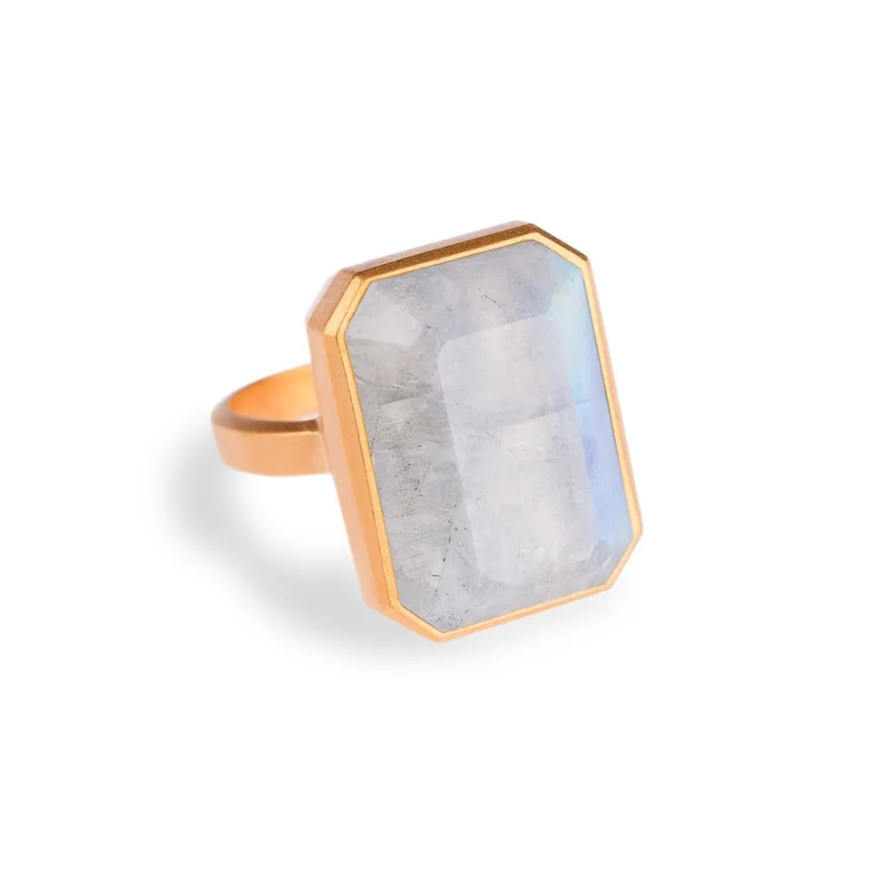 Ringly Luxe Daydream anello smart 6 rainbow moonstone