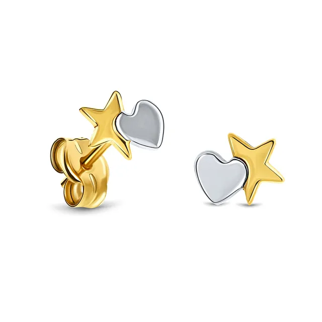 Miore Orecchini Oro Bicolore 9kt 375