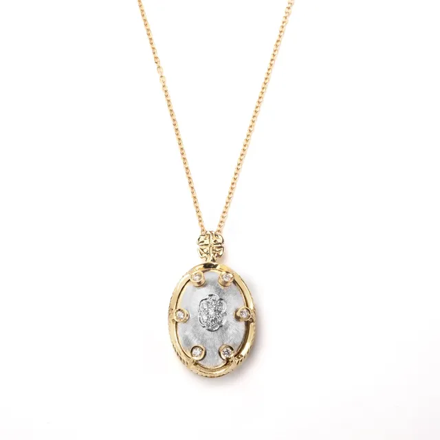 Noi Gioielli Firenze 1873 Ornato pendente corona oro giallo 20mm