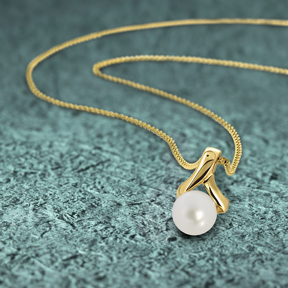 Miore Necklace Collana oro giallo 9Kt perla