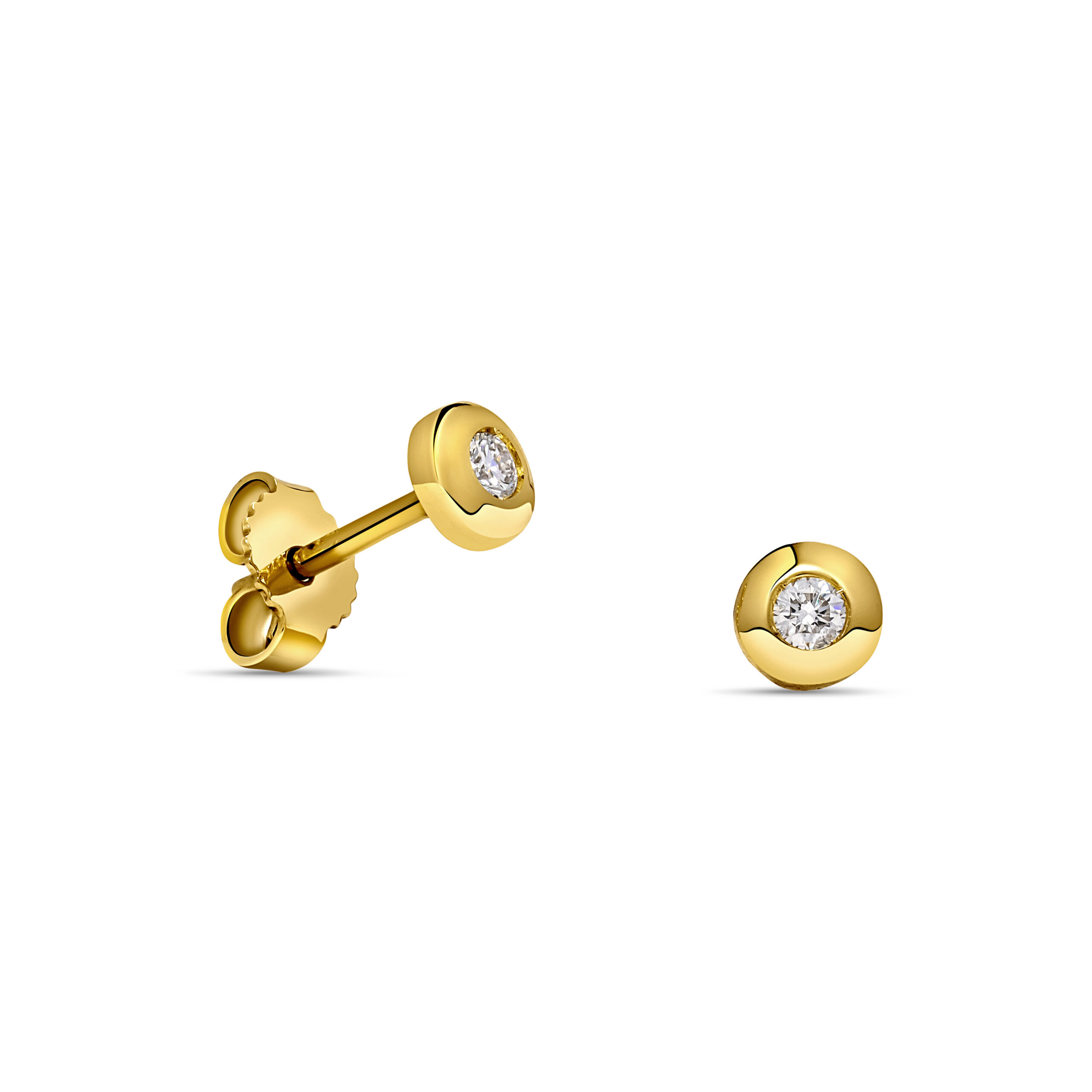 Miore Orecchini Oro Giallo 14 Kt 585