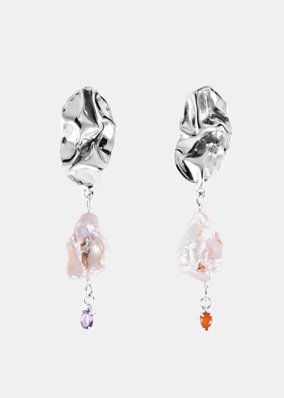 Voodoo Jewels Bold Shapes Izamal orecchini argento pietre