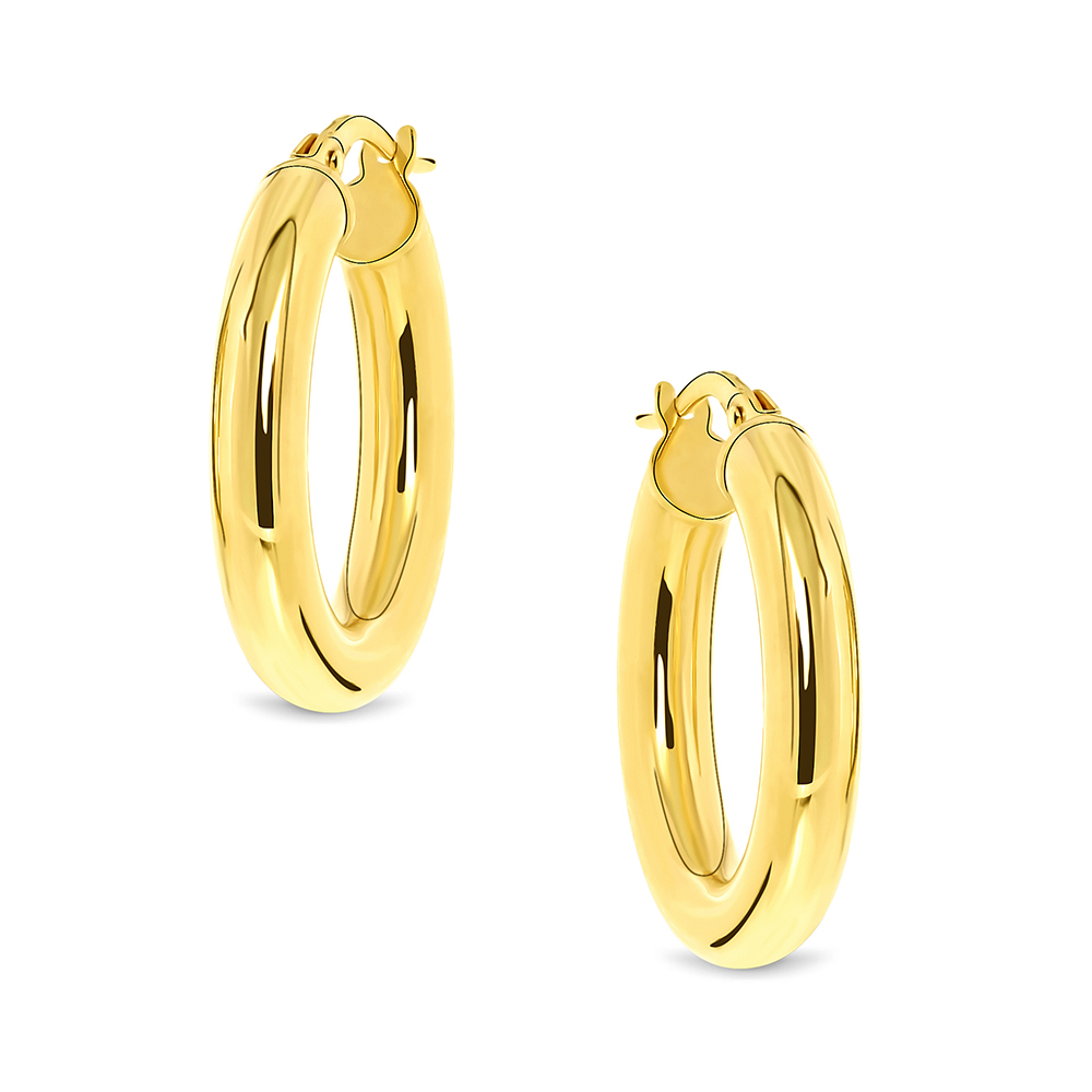 Miore Orecchini Oro Giallo 9KT Liscio