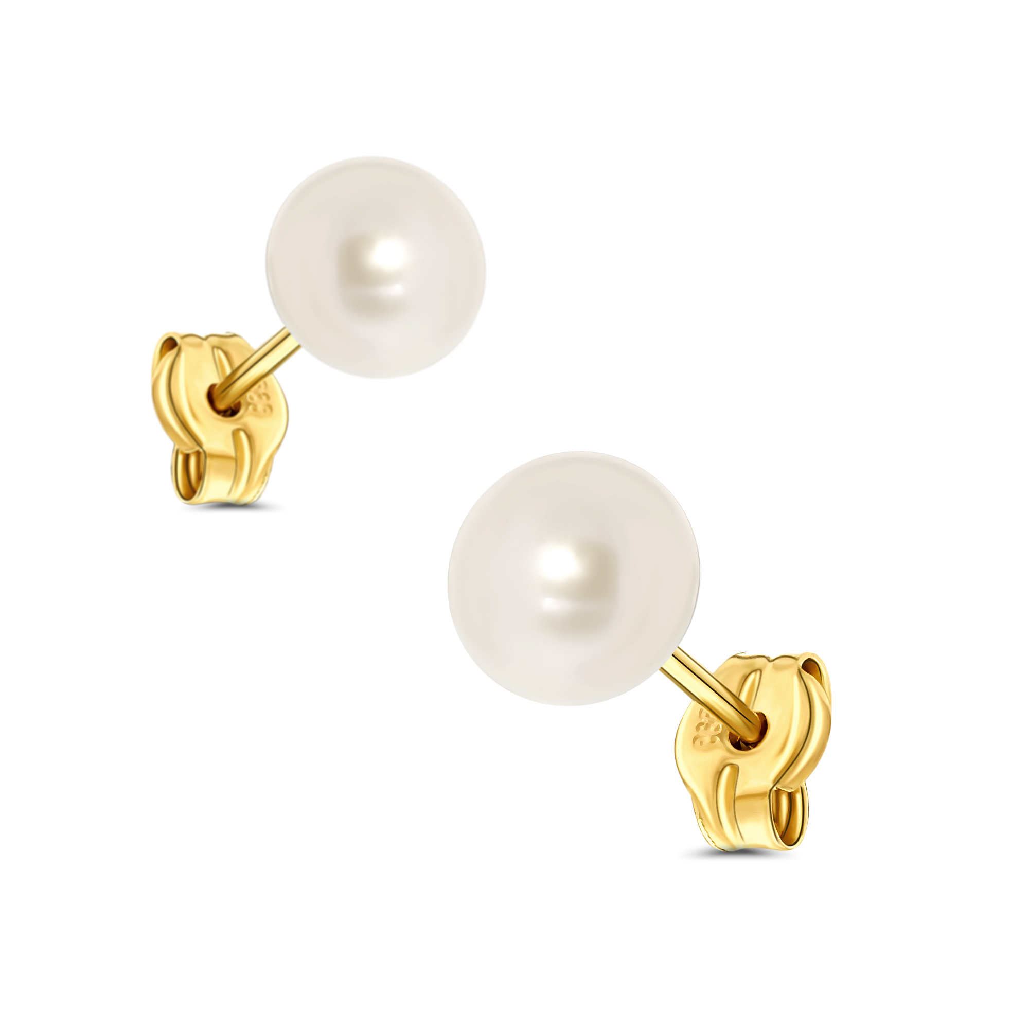 Miore Orecchini oro giallo 14kt perla acqua dolce