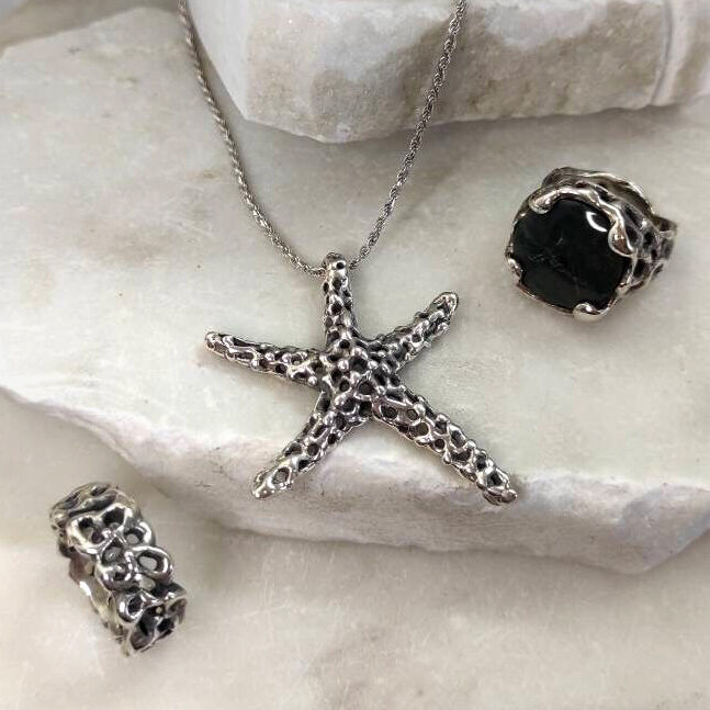 Anna Gioielli Marte Stella Marina pendente argento con catena