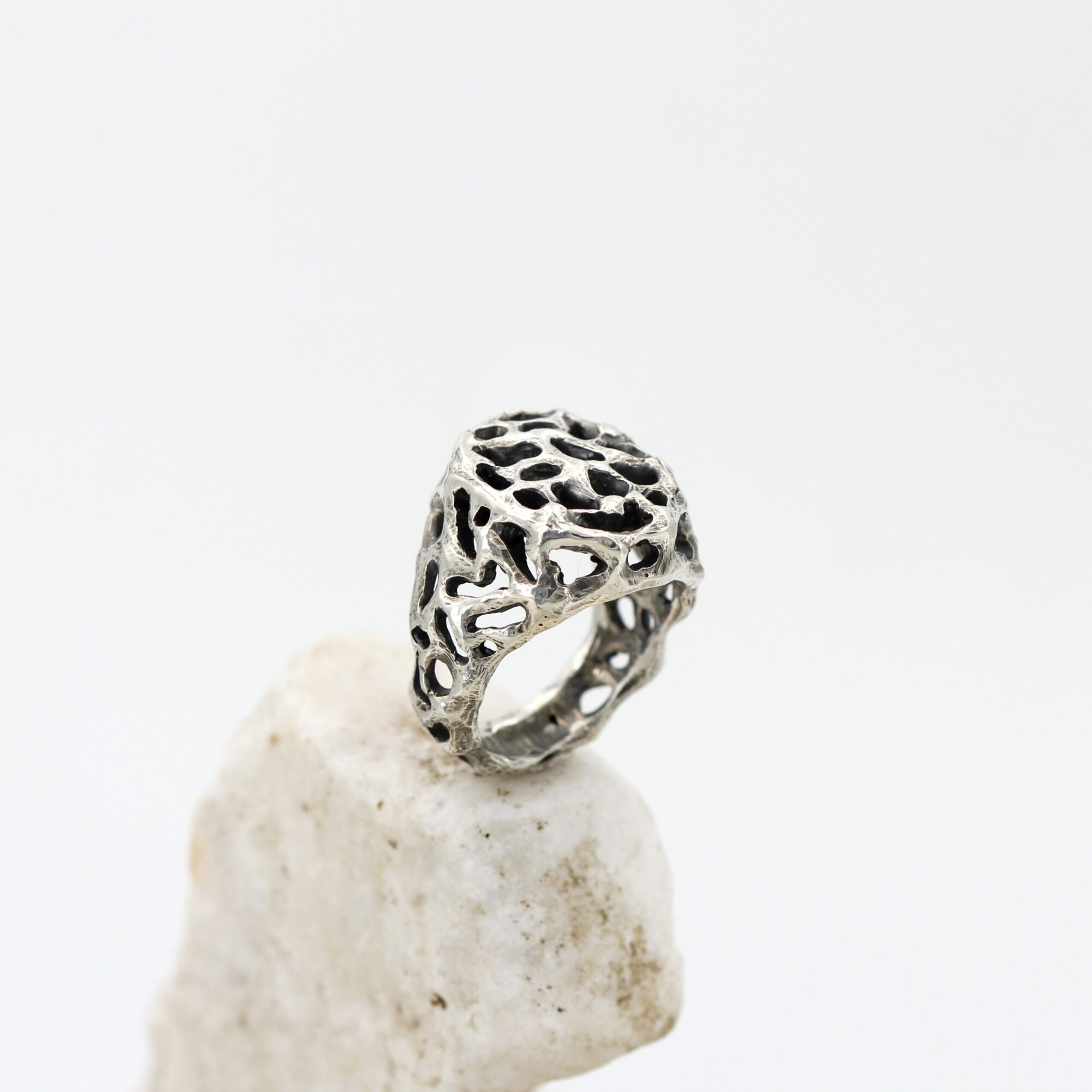 Anna Gioielli Collezione Marte Anello fascia uomo argento