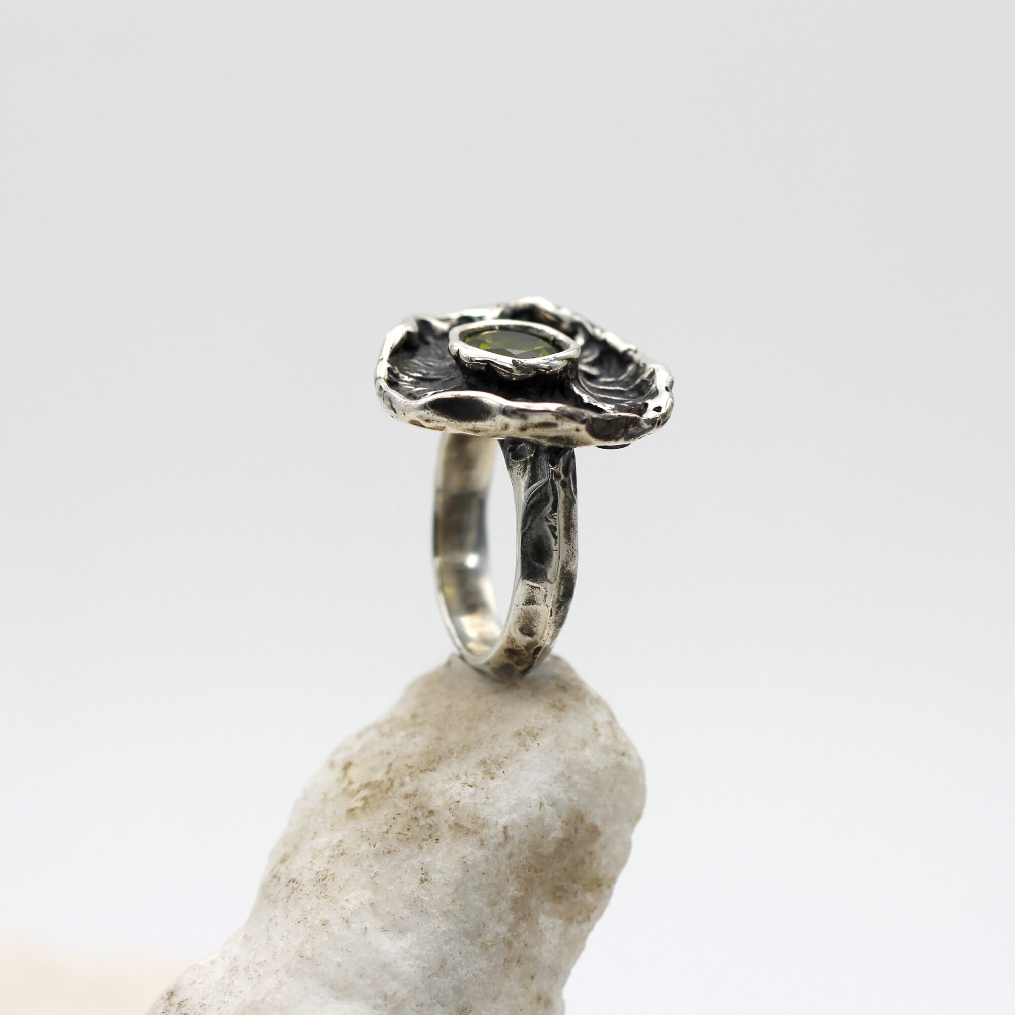 Anna Gioielli Anelli anello argento 925 peridoto fiore