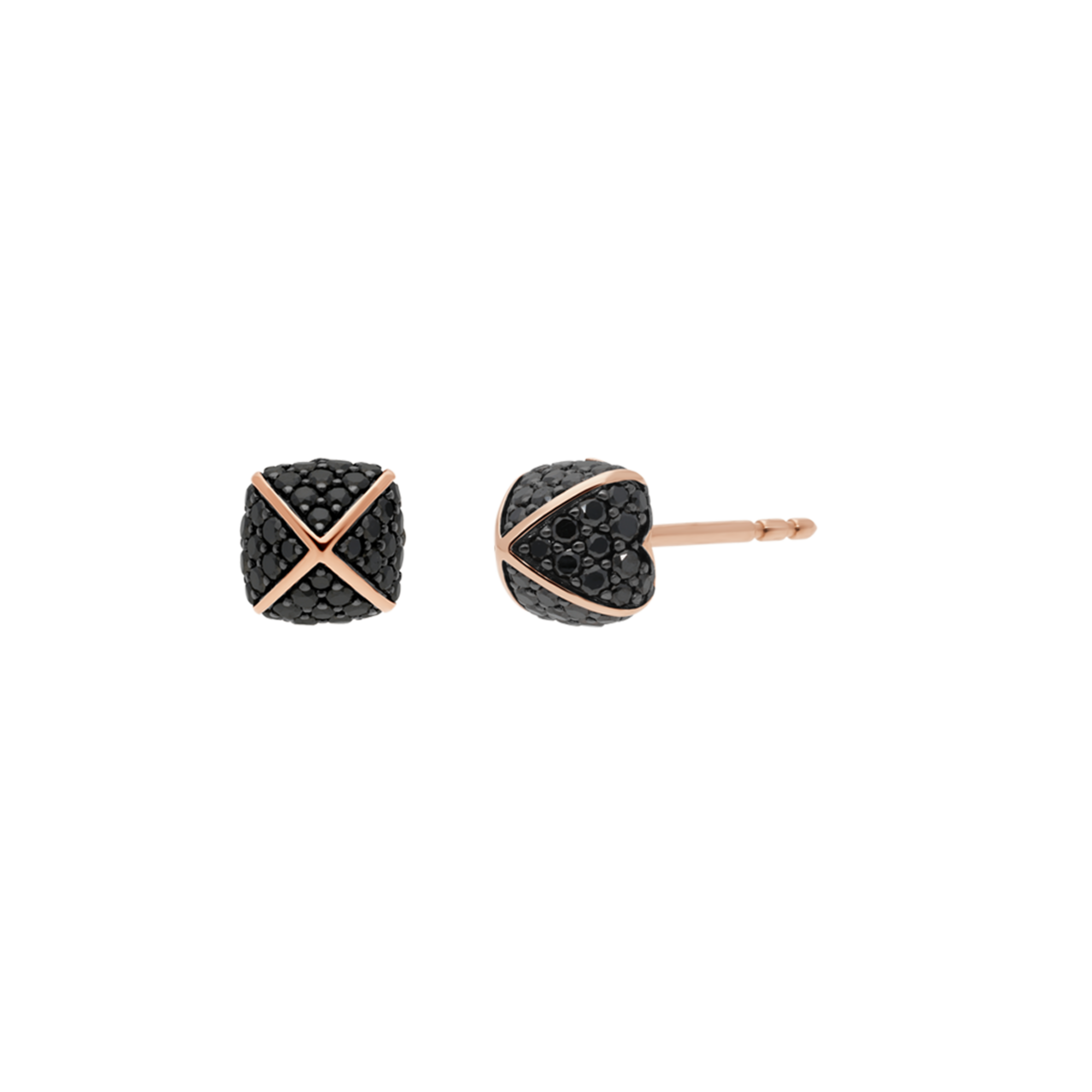 Korloff Korlove JL-JKVE01 orecchini oro rosa diamanti neri
