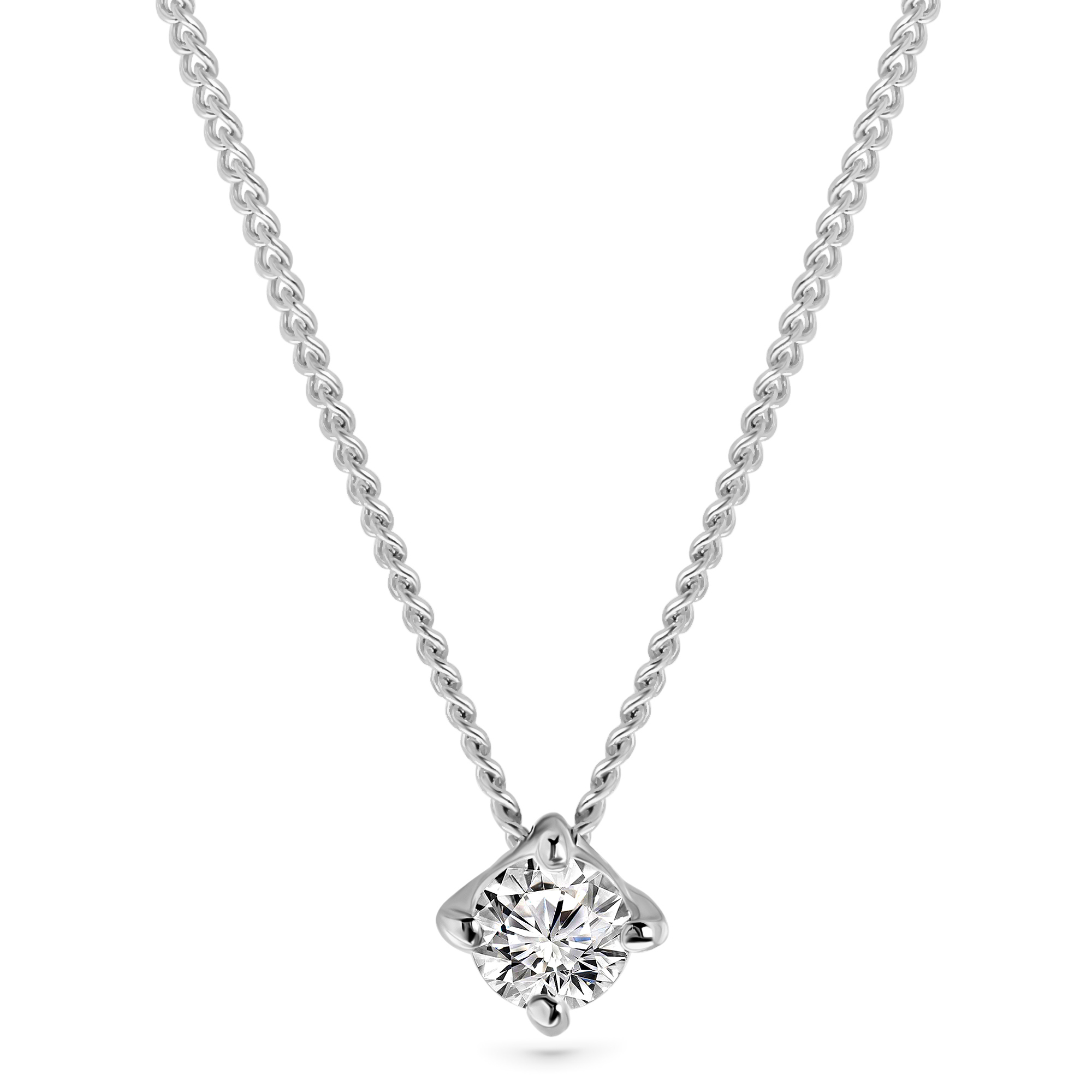 Miore Collana Oro Bianco 14 Kt (585)