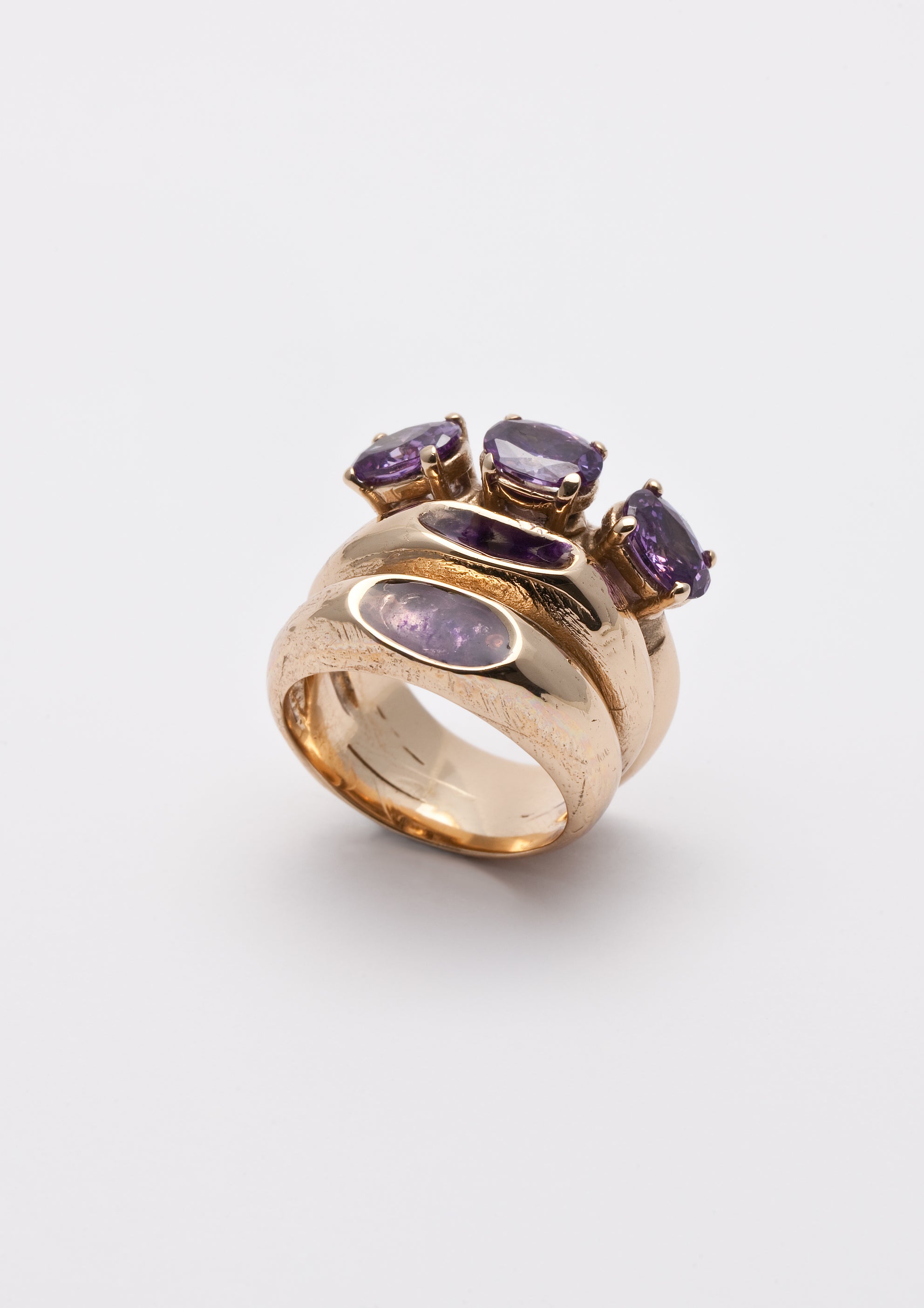 Voodoo Jewels Bold Shapes Carhun anello bronzo glitter