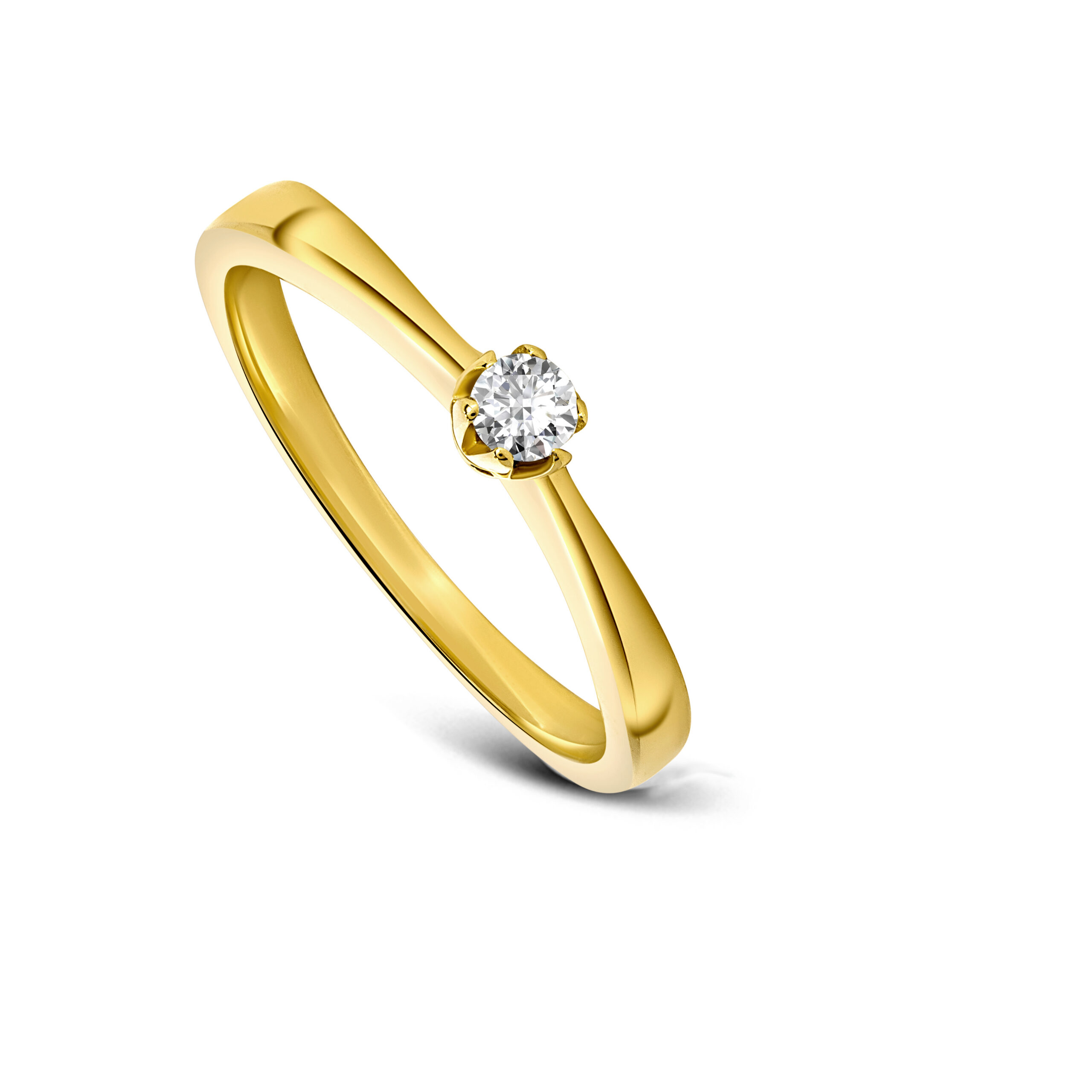 Miore Anello Oro Giallo 9Kt 375