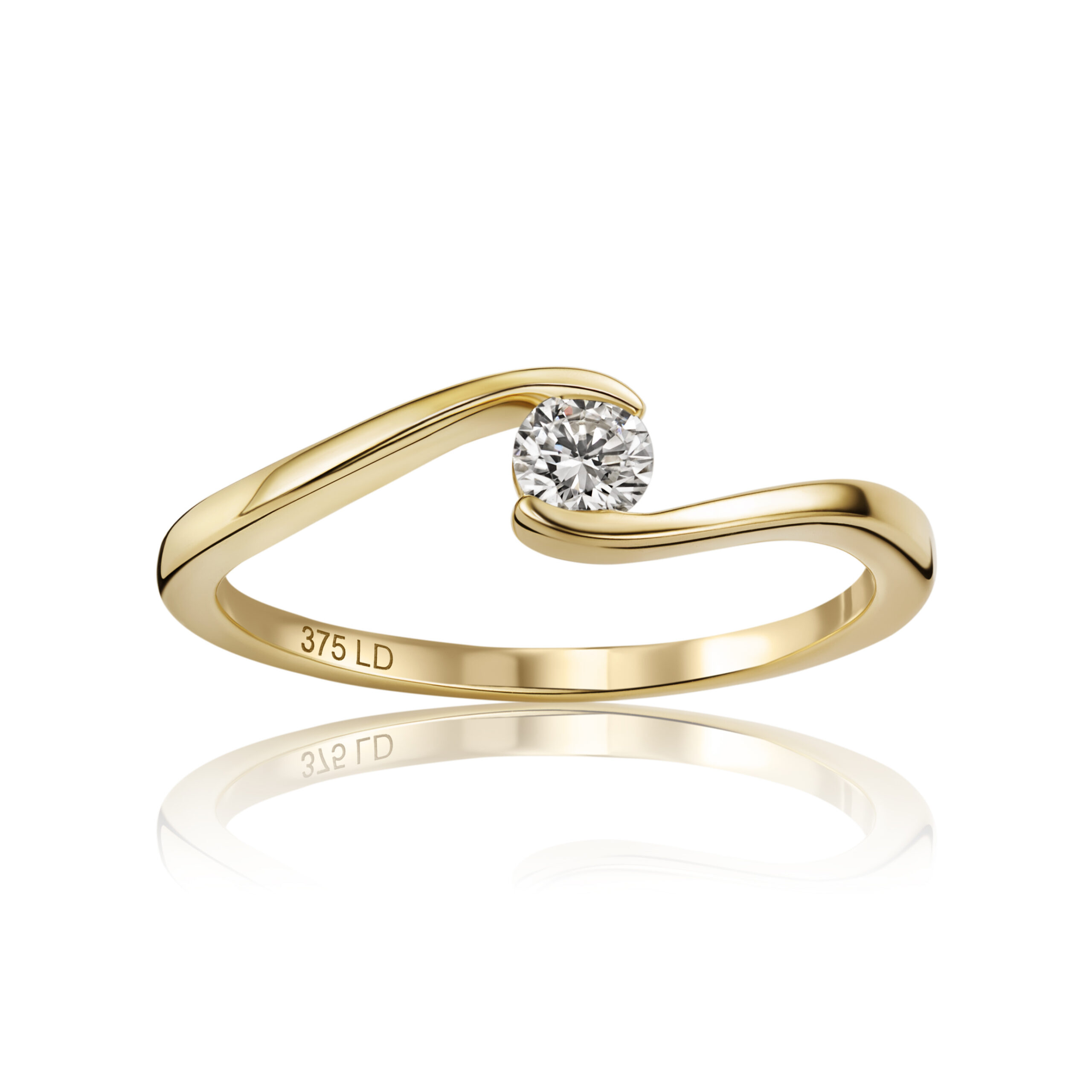 Miore Ring Anello in Oro Giallo 9kt