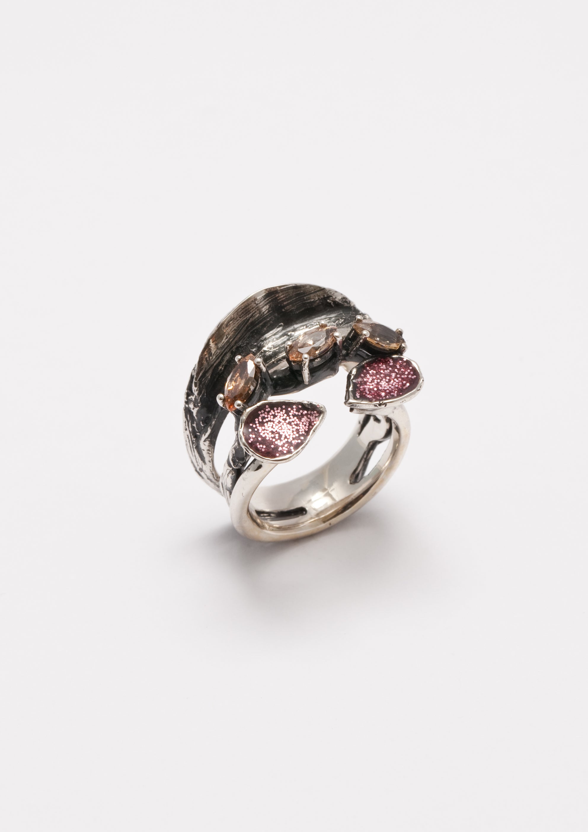 Voodoo Jewels Bold Shapes Carisia anello argento marquise