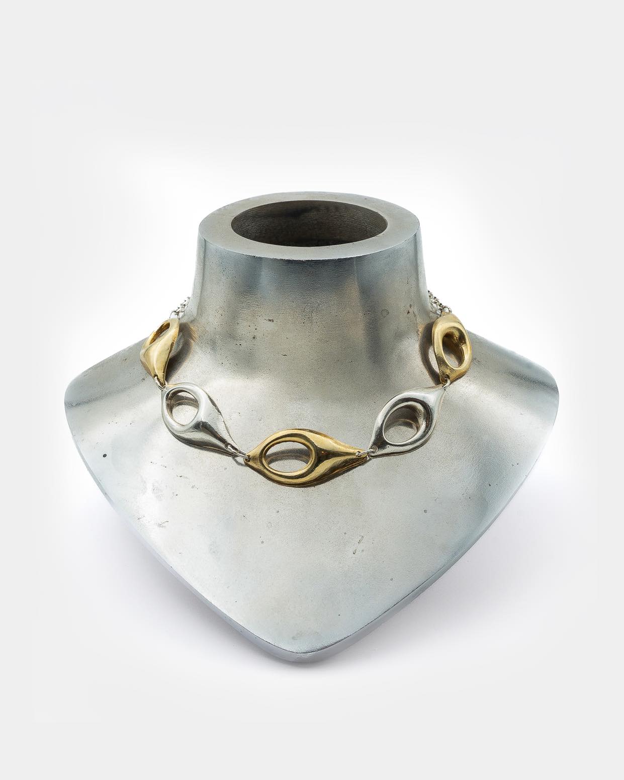 Voodoo Jewels Bold Shapes Aitne Collana Choker Bronzo