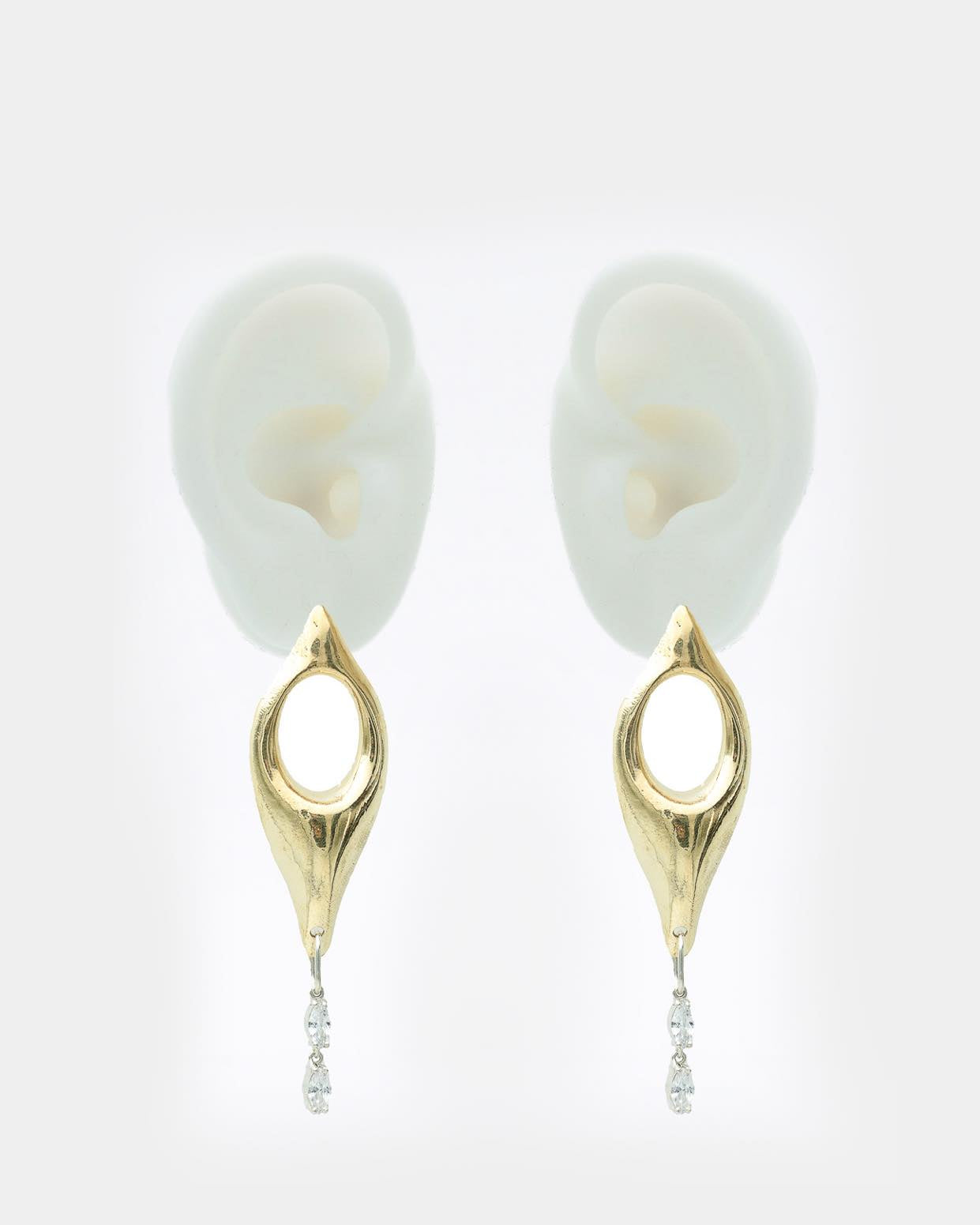 Voodoo Jewels Bold Shapes Ananke orecchini brone marquise