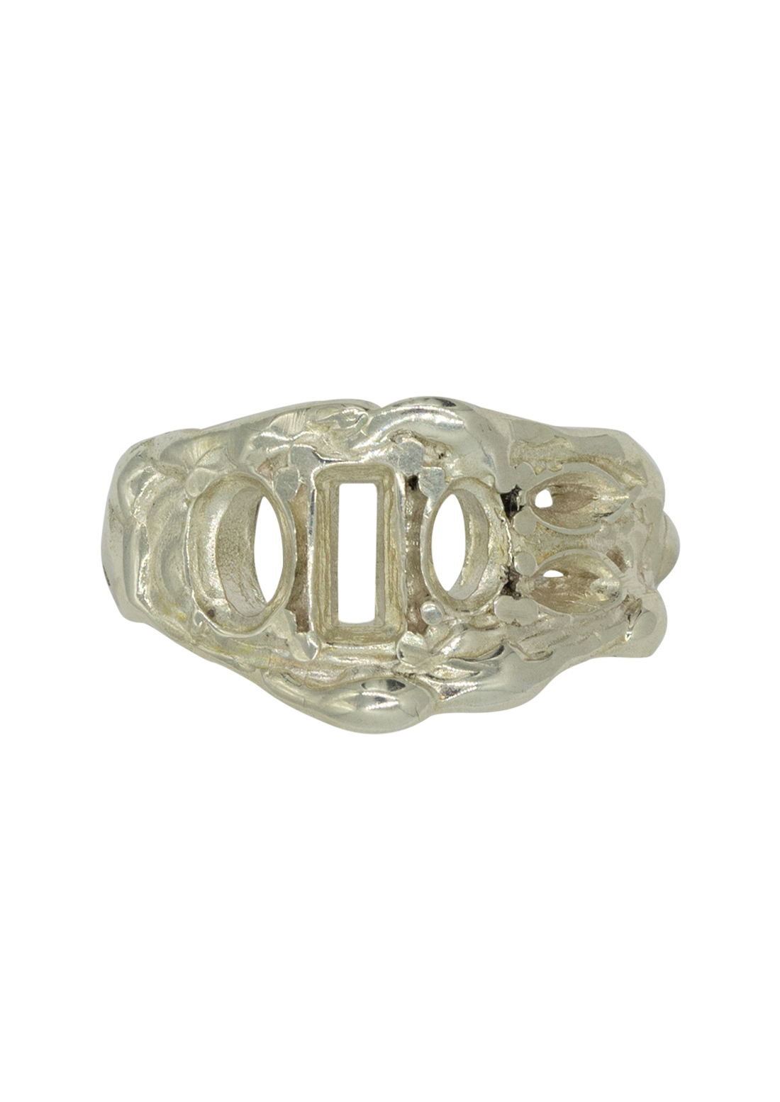 Voodoo Jewels Myo V3 anello argento placcato oro pietre naturali