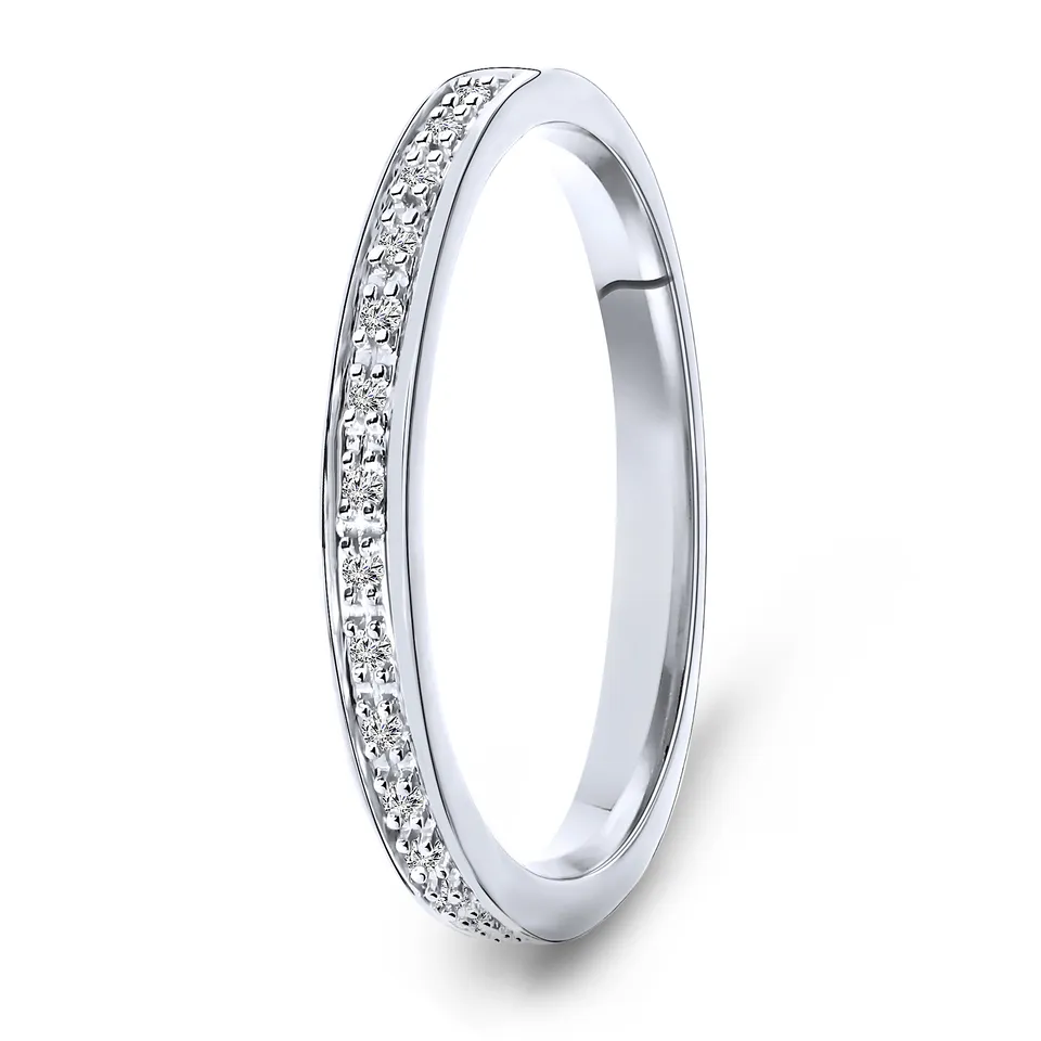 Miore Anello Oro Bianco 14KT 585