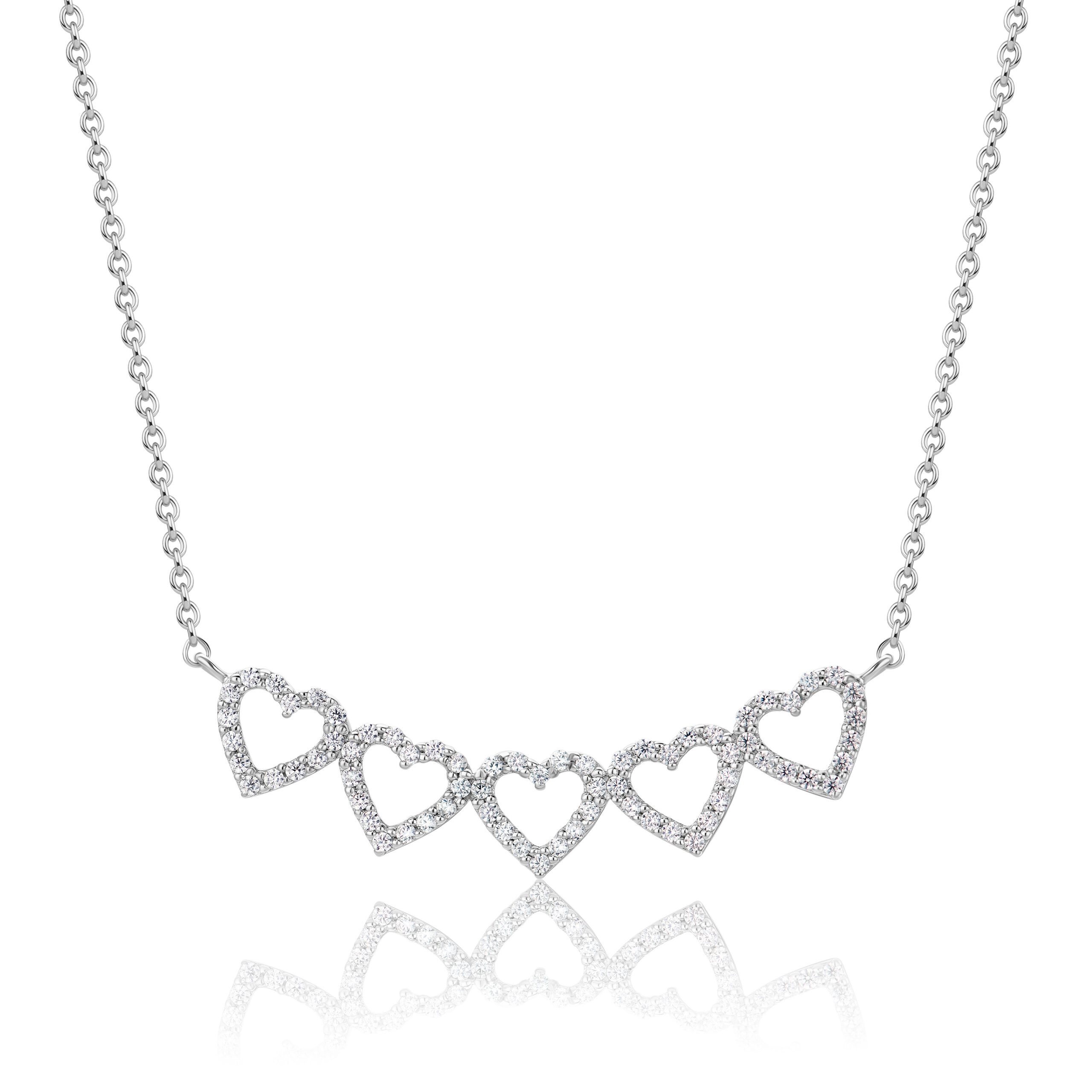Miore Necklace Collana Argento 925 Zirconia Cubica