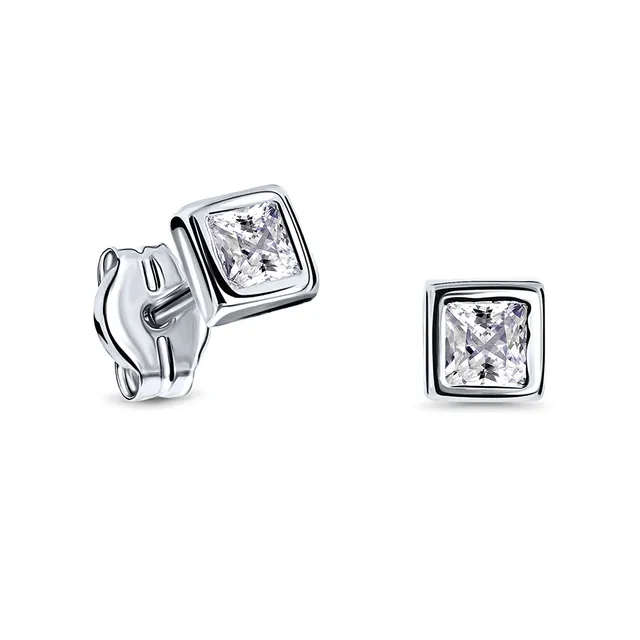 Miore Earrings Orecchini Oro Bianco 9Kt Zirconia