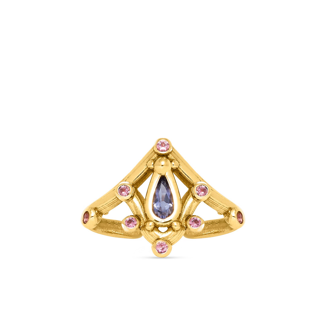 Giulia Iosco Aurora Borealis Crown Ring anello corona