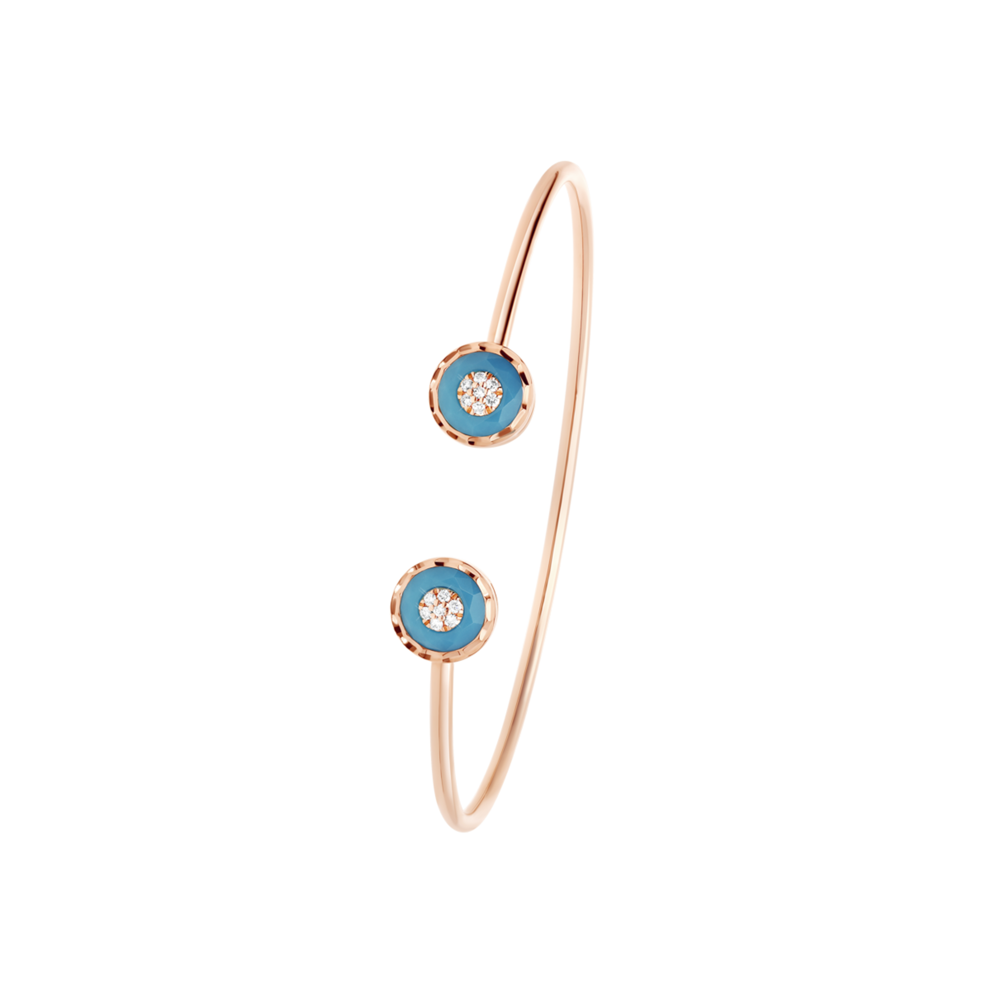 Korloff Je Play JJPB03 Bracciale Oro Rosa Diamanti Turchese