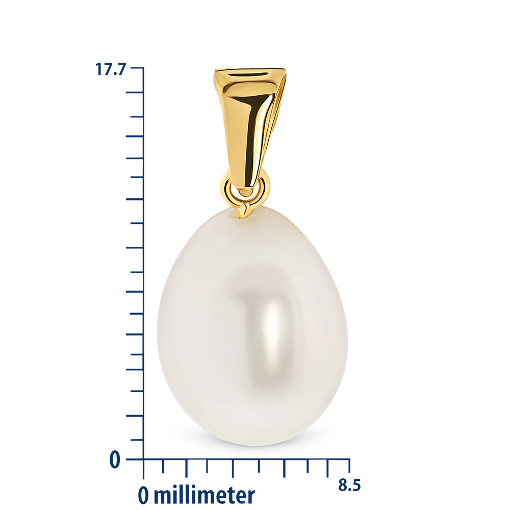 Miore Pendant ciondolo oro giallo 18kt perla acqua dolce