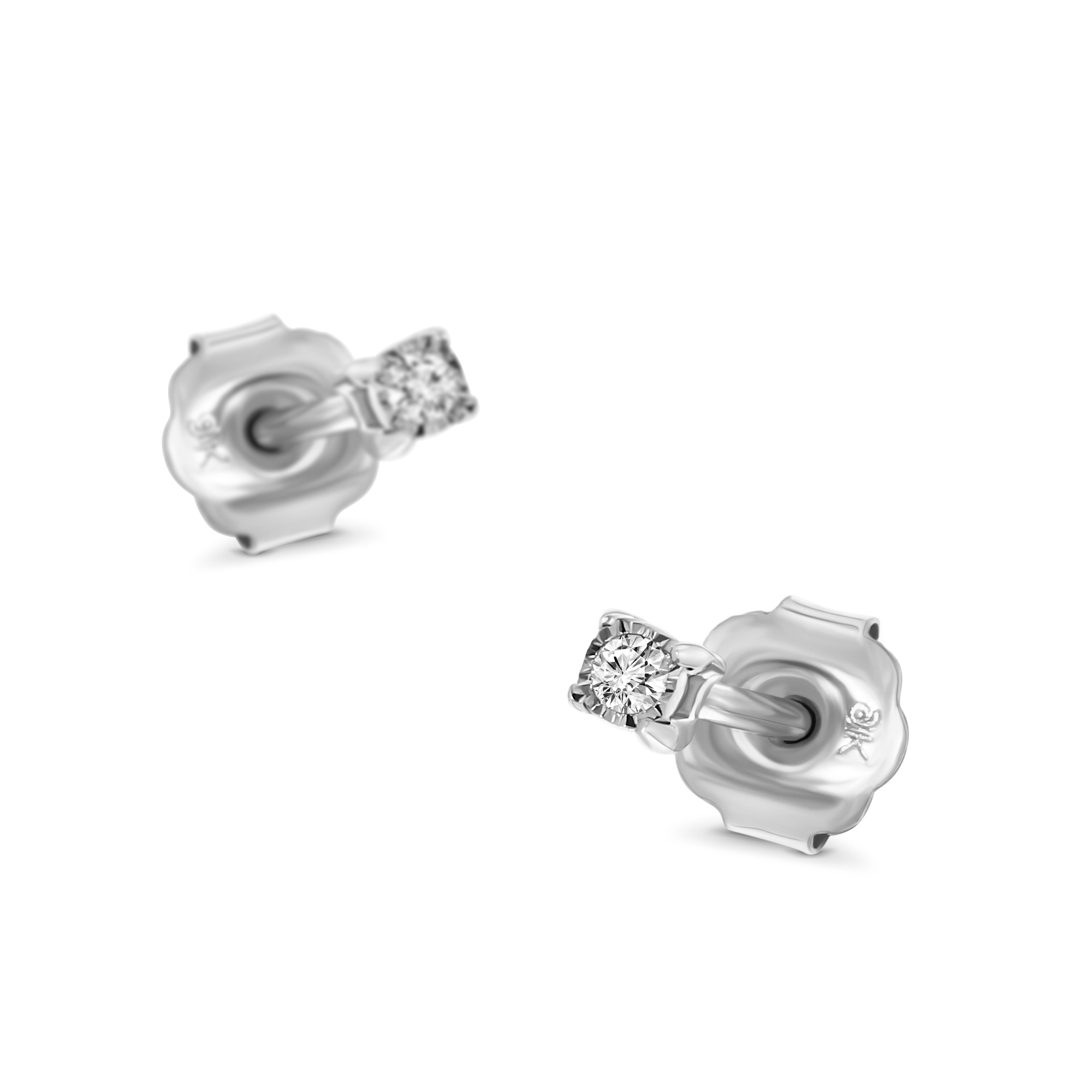 Miore Orecchini Oro Bianco 9kt
