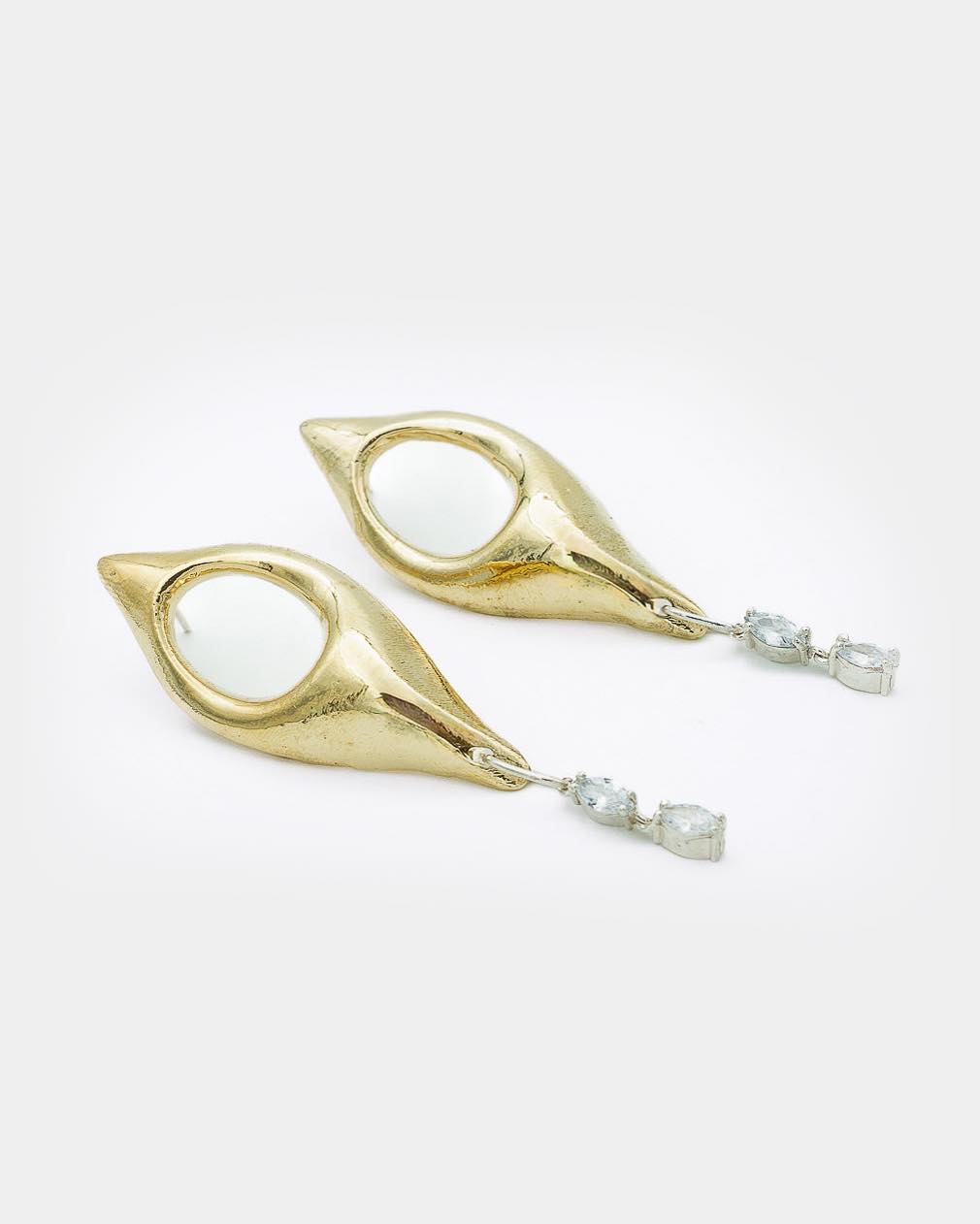 Voodoo Jewels Bold Shapes Ananke orecchini brone marquise