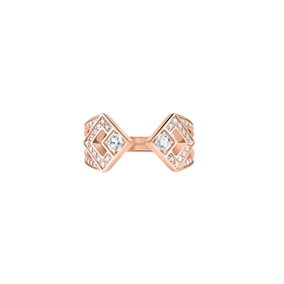 Korloff Éclat JER04 anello oro rosa diamanti bestseller