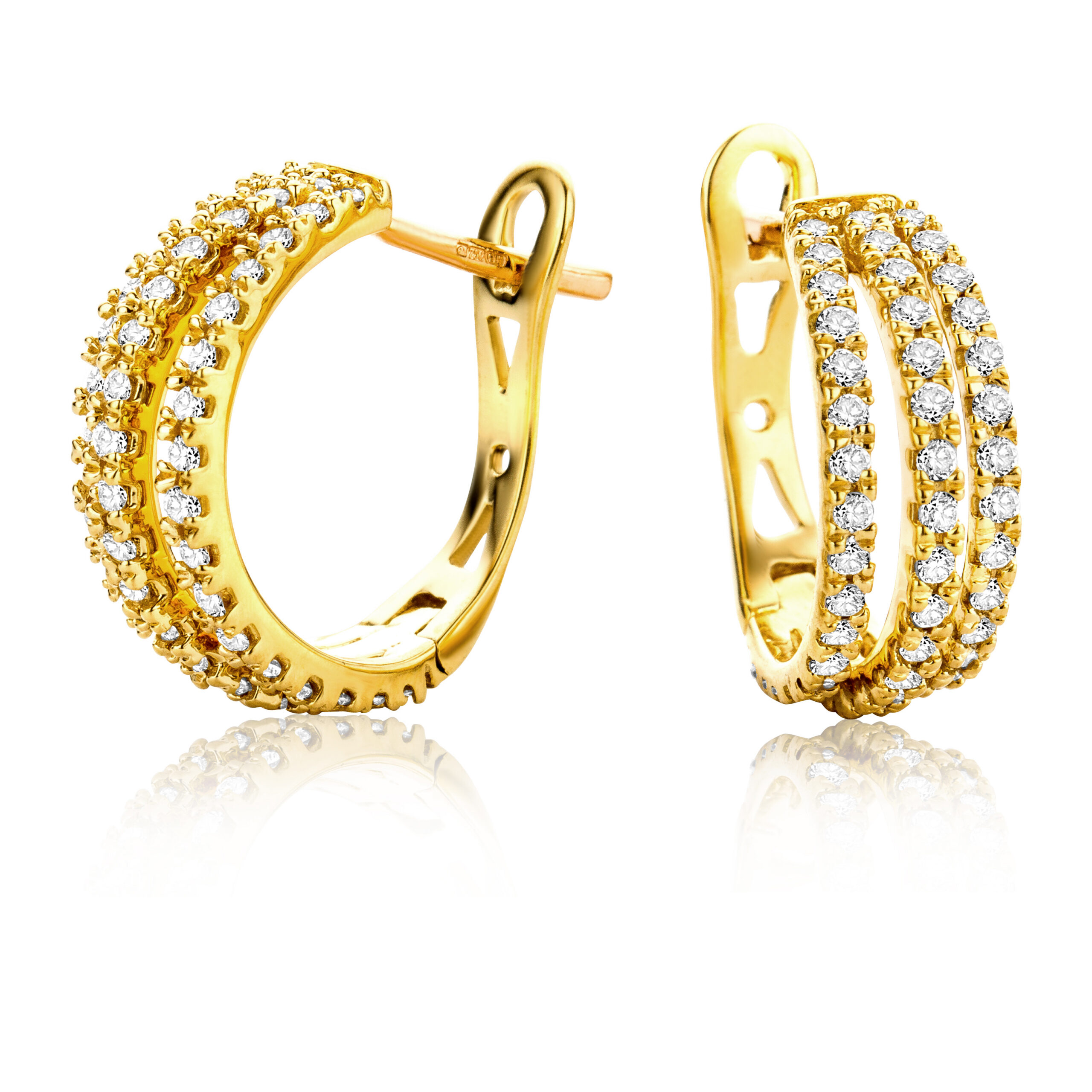 Miore Orecchini oro giallo 18 kt 750
