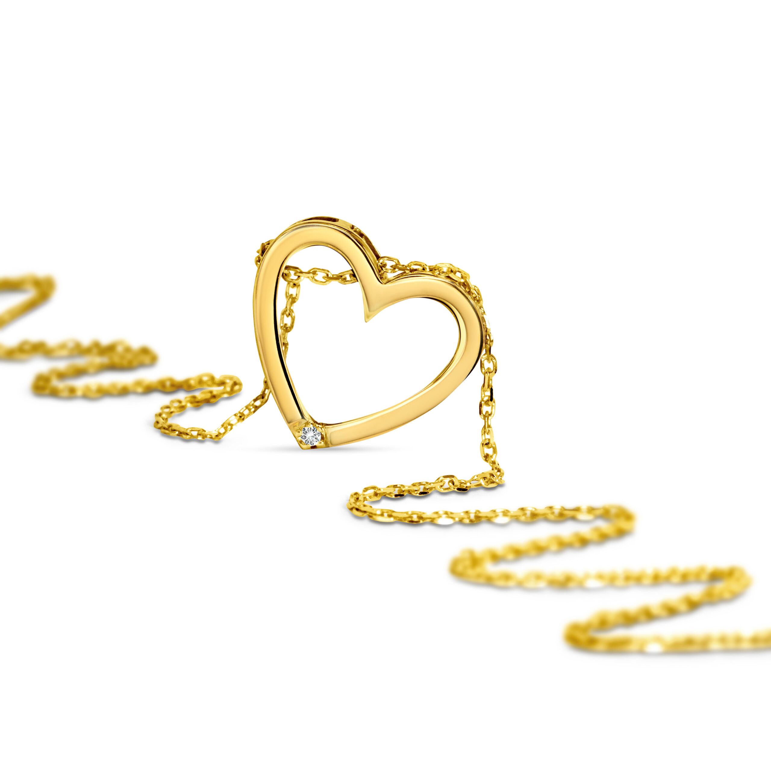MIORE Collana oro bianco 14KT 585 donna