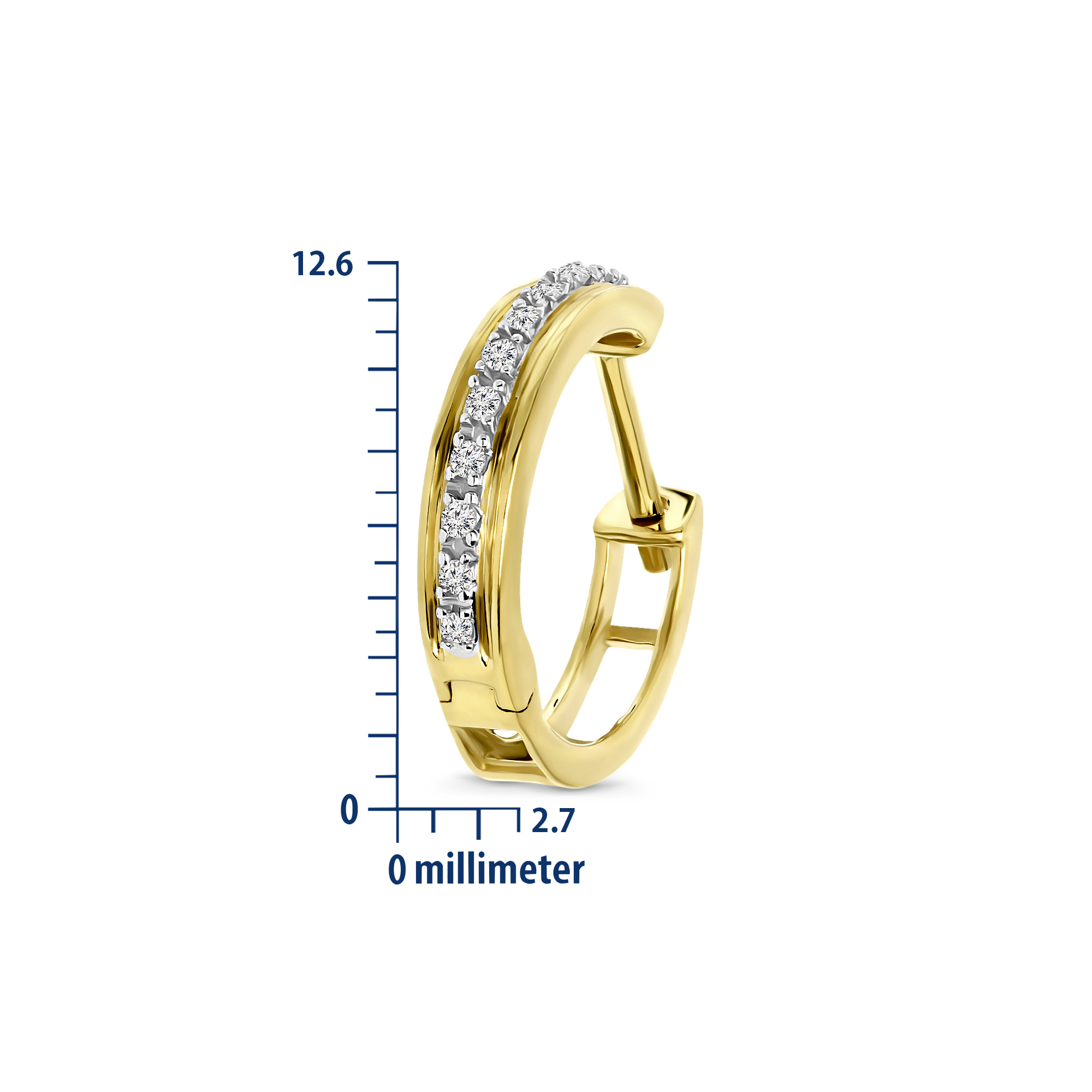 Miore Orecchini Oro Giallo 9Kt Lobo