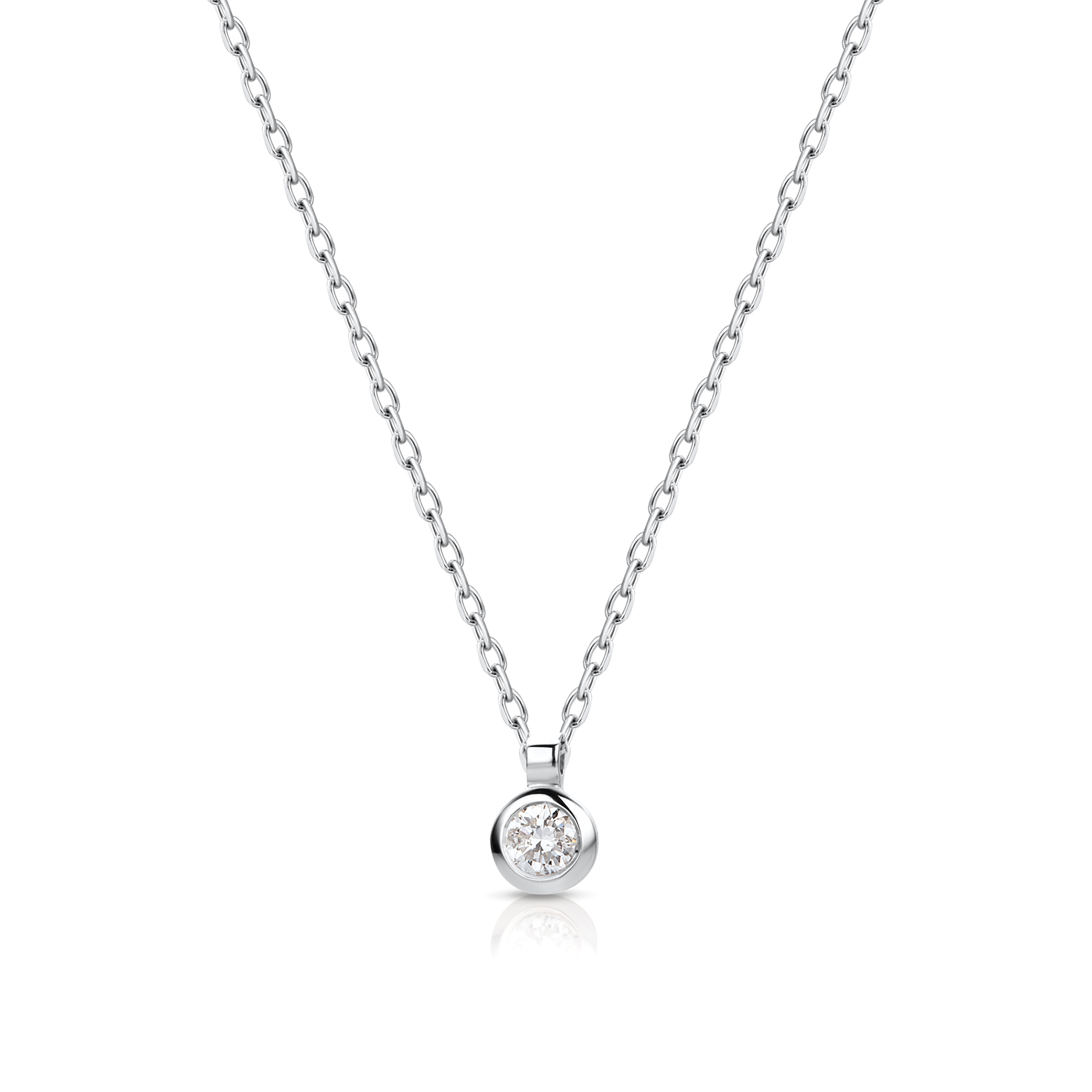Miore Necklace collana oro bianco 9kt 375