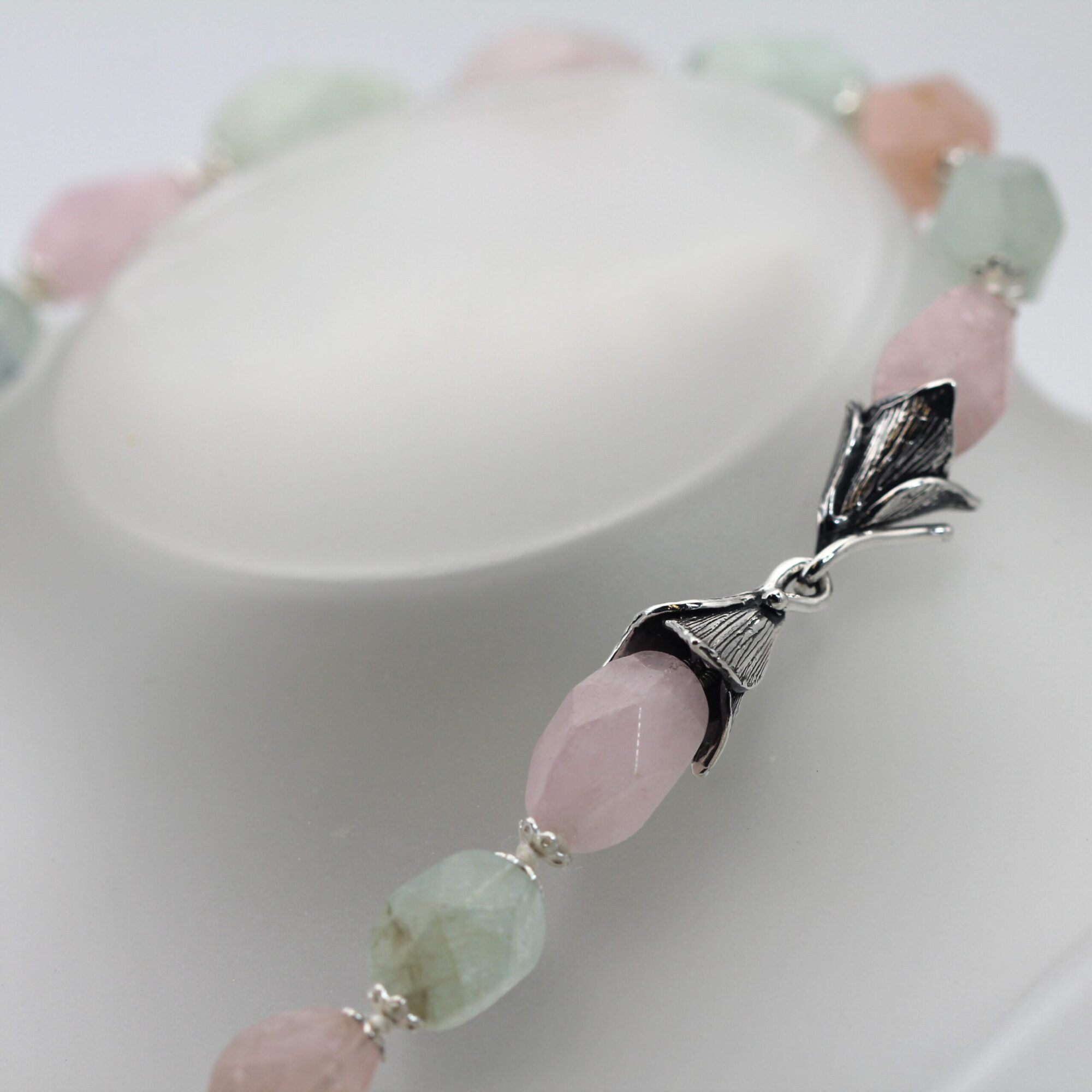 Anna Gioielli Collane Morganite collana argento pietre naturali