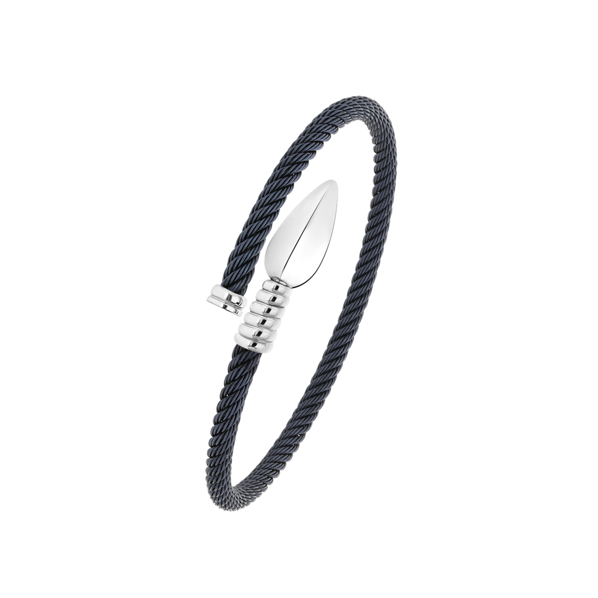 Korloff Lance JL-JLBB01-WG/BS bracciale oro bianco acciaio blu 17 cm