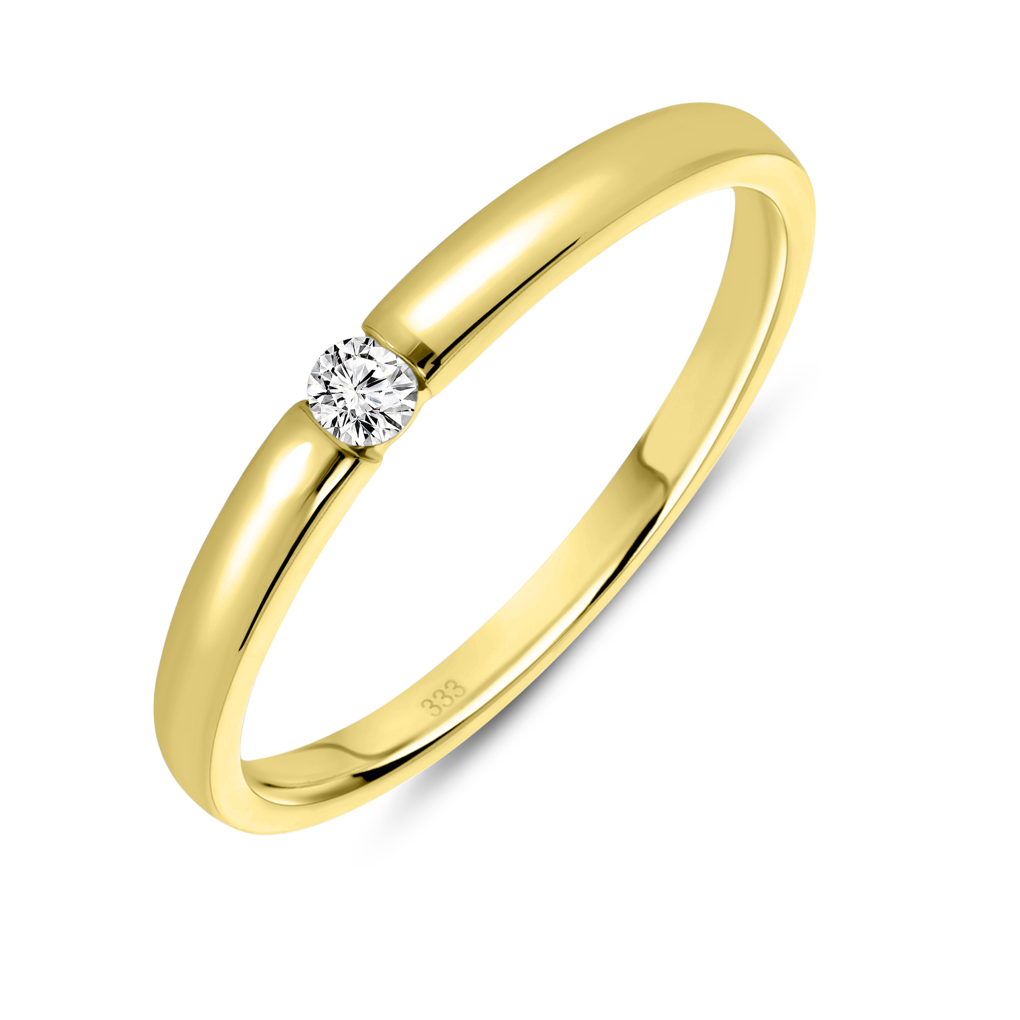 Miore Ring Anello Oro Giallo 8Kt 333