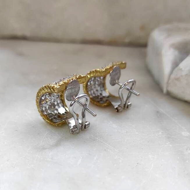 Anna Gioielli Orafo Fiorentino Orecchini Oro Diamanti 0,44ct