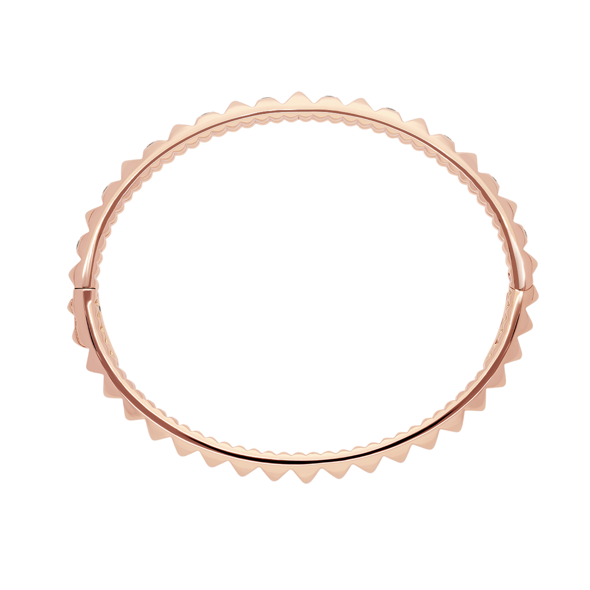 Korloff Korlove JKVB04 bracciale oro rosa diamanti cuore pavé