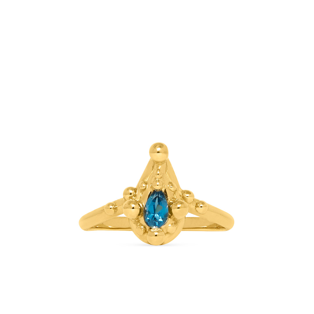 Giulia Iosco Aurora Borealis anello Drop oro diamanti