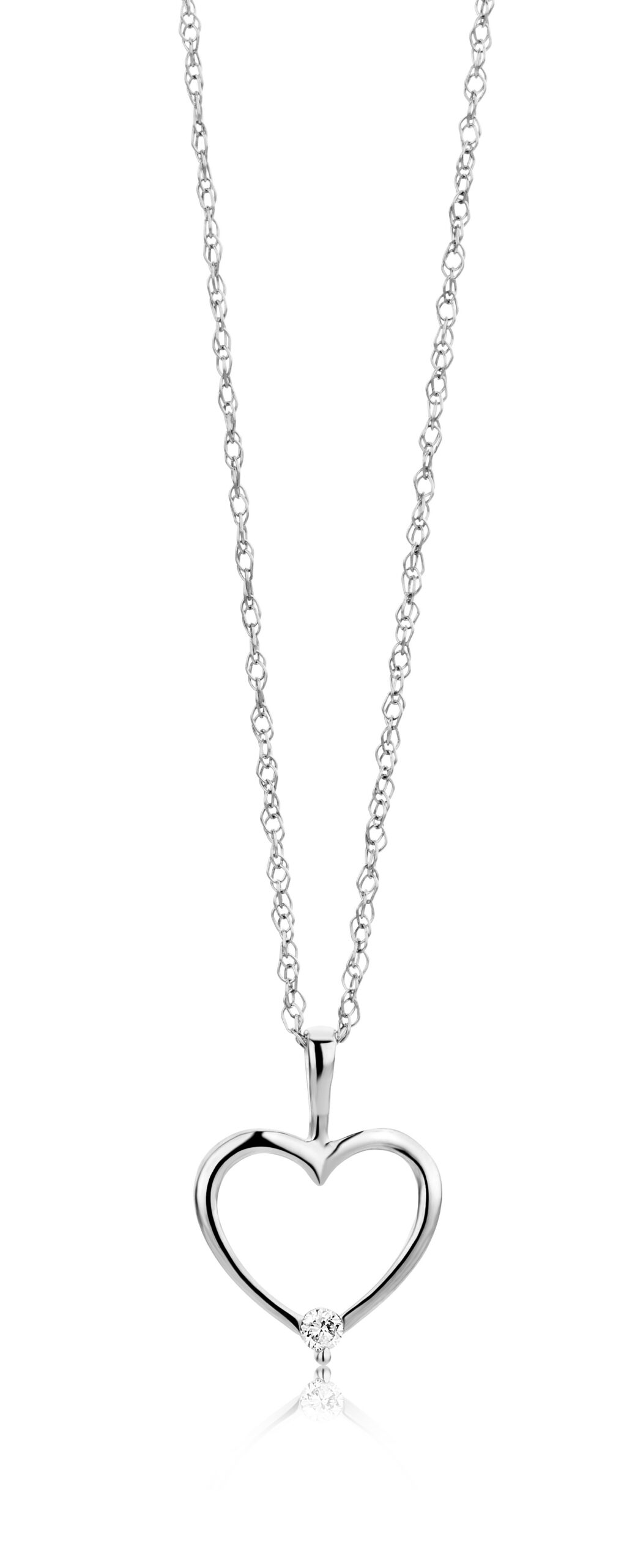 Miore Necklace Collana oro bianco 9kt catena