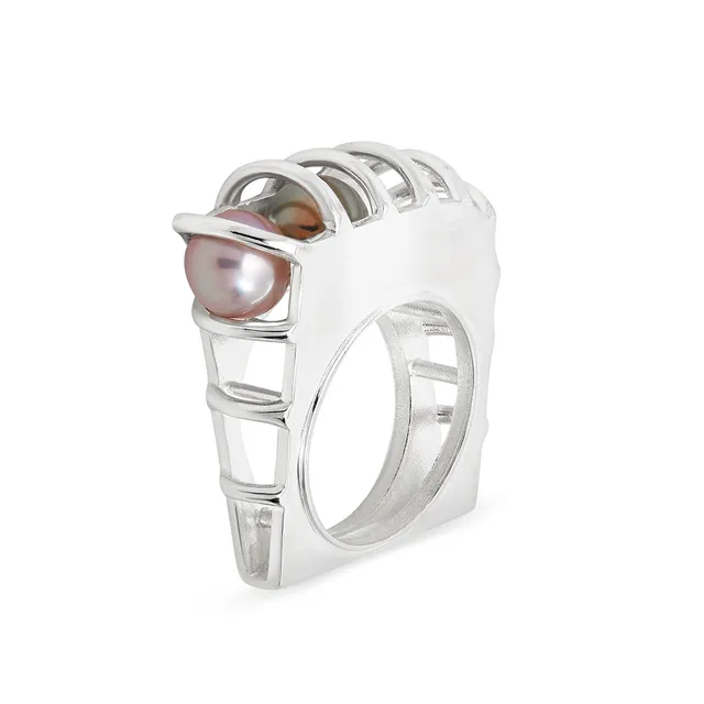 Giulia Iosco Cage Ring Silver anello in argento