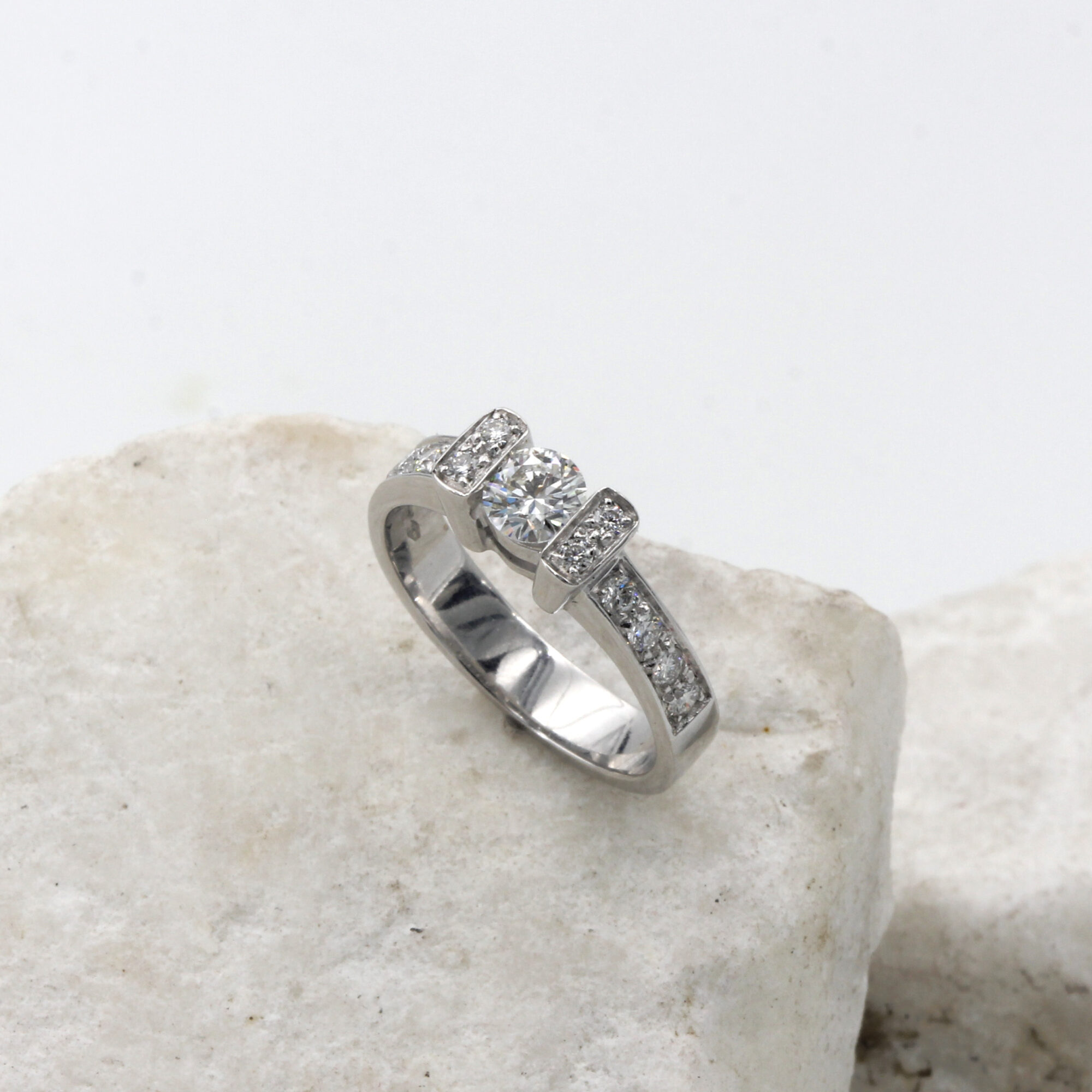 Anna Gioielli Classici Traversine Oro Bianco Diamanti 0,71 ct