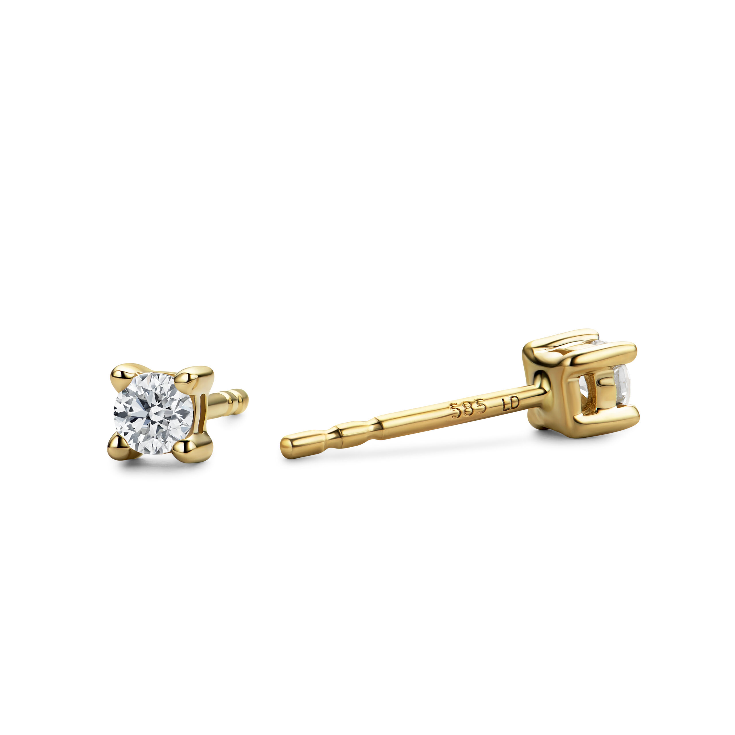 Miore orecchini oro giallo 14Kt 585