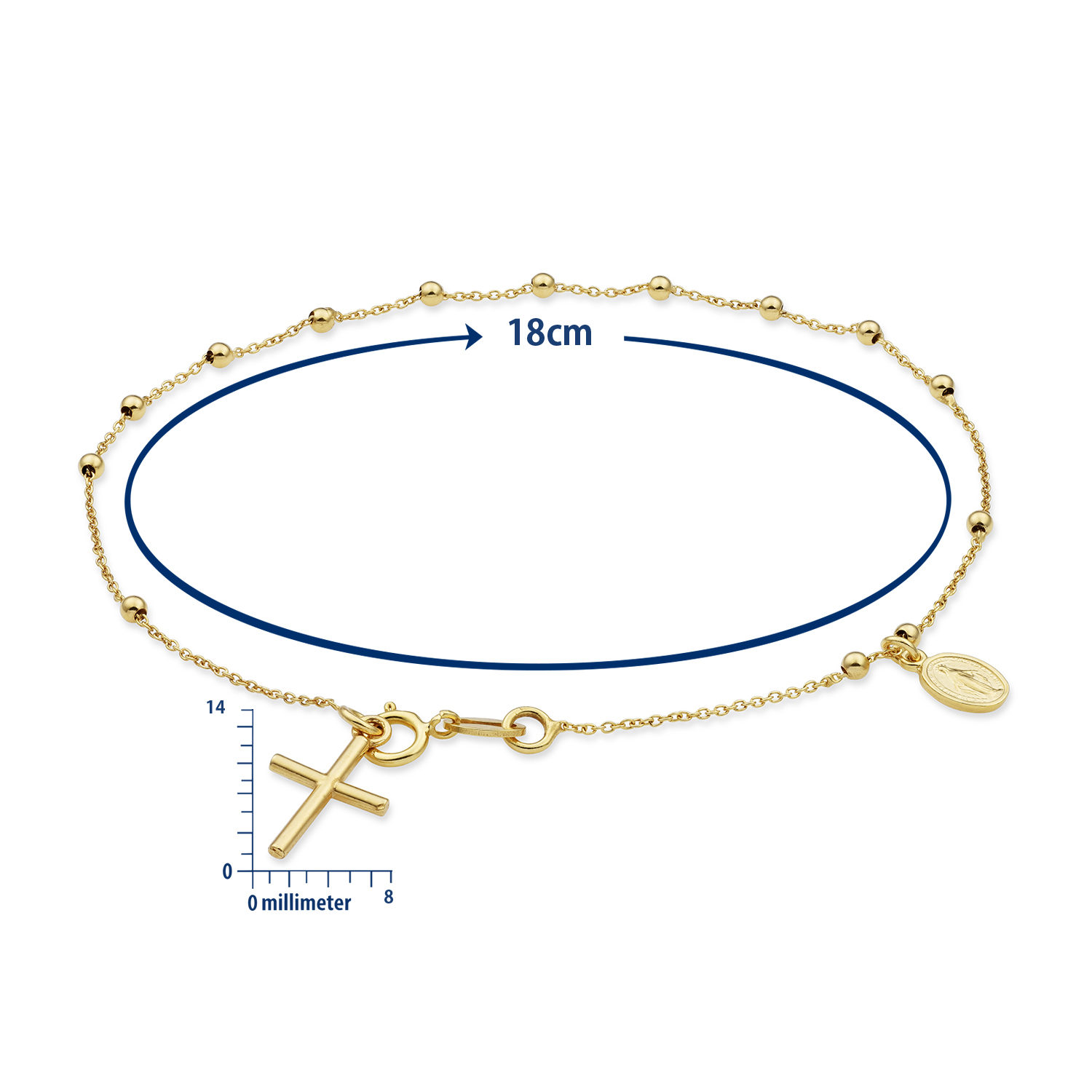 Miore Bracelet Bracciale Oro Giallo 9Kt