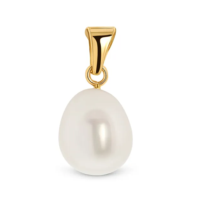 Miore Pendant Ciondolo Oro Giallo 14Kt Perla