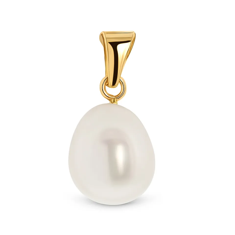 Miore Pendant Ciondolo Oro Giallo 14Kt Perla